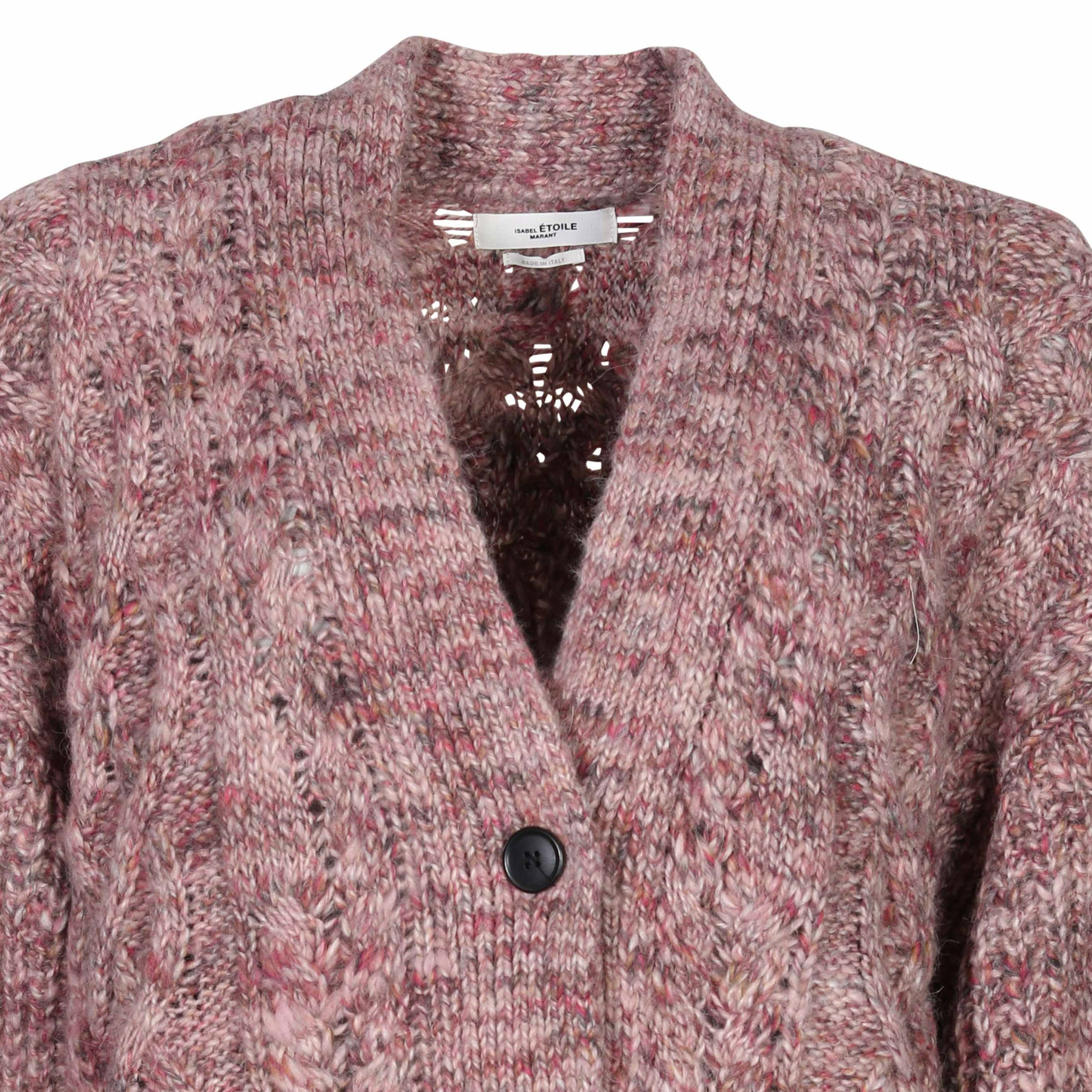 Isabel Marant Étoile Roswelly Knit Cardigan in Pink