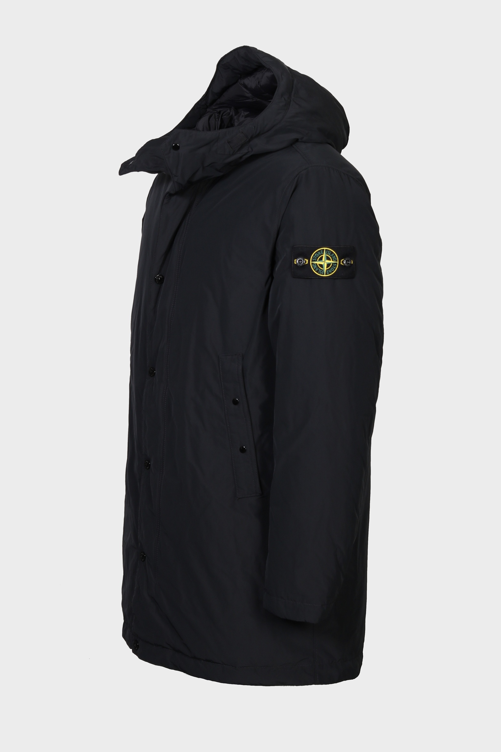 STONE ISLAND Micro Reps Hooded Parka in Black