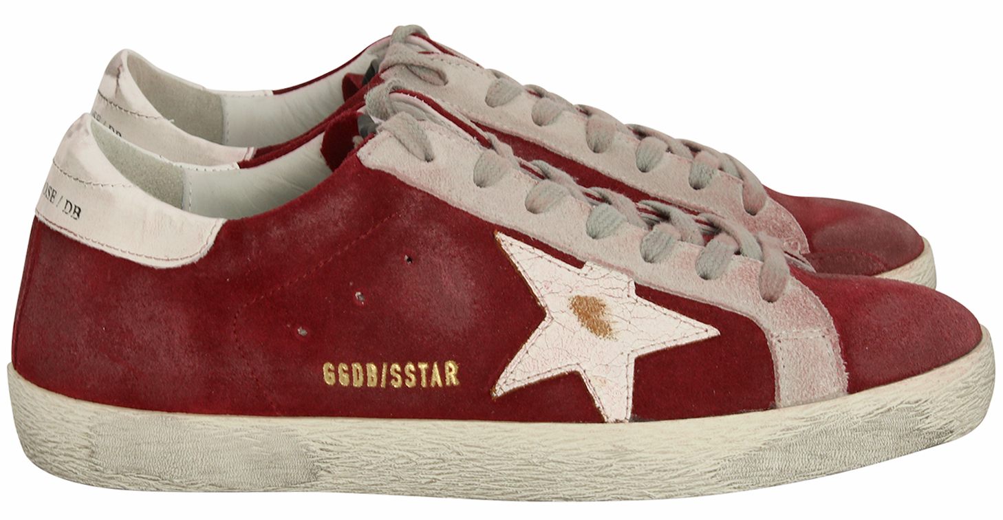 Golden Goose Superstar Burgundy Suede