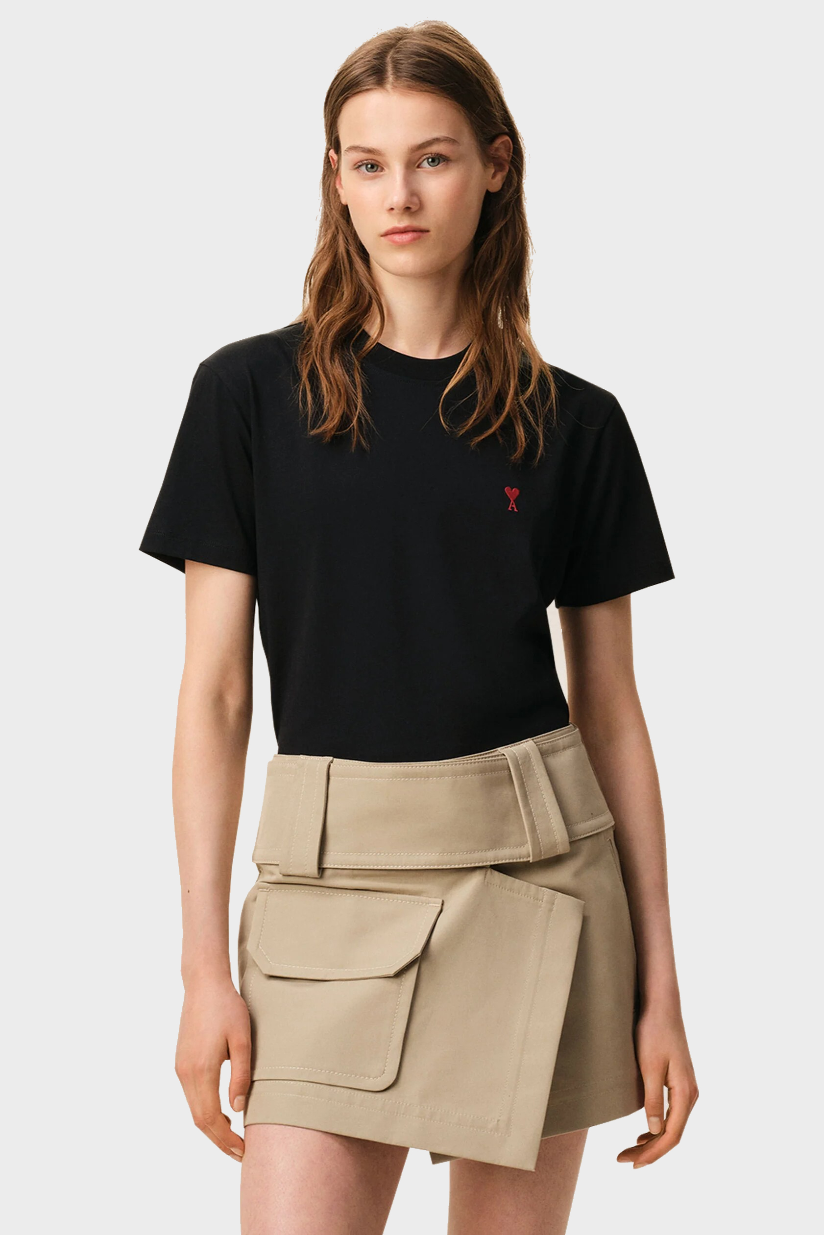 AMI PARIS de Coeur Classic Fit T-Shirt in Black