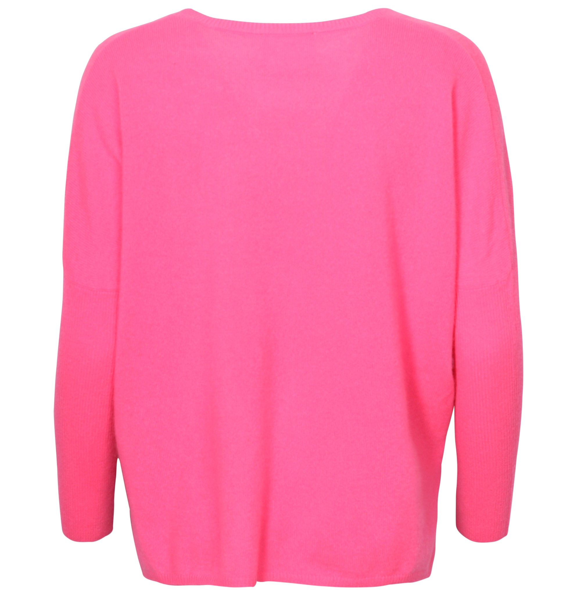 ABSOLUT CASHMERE Poncho Sweater Astrid in Fluo Pink S