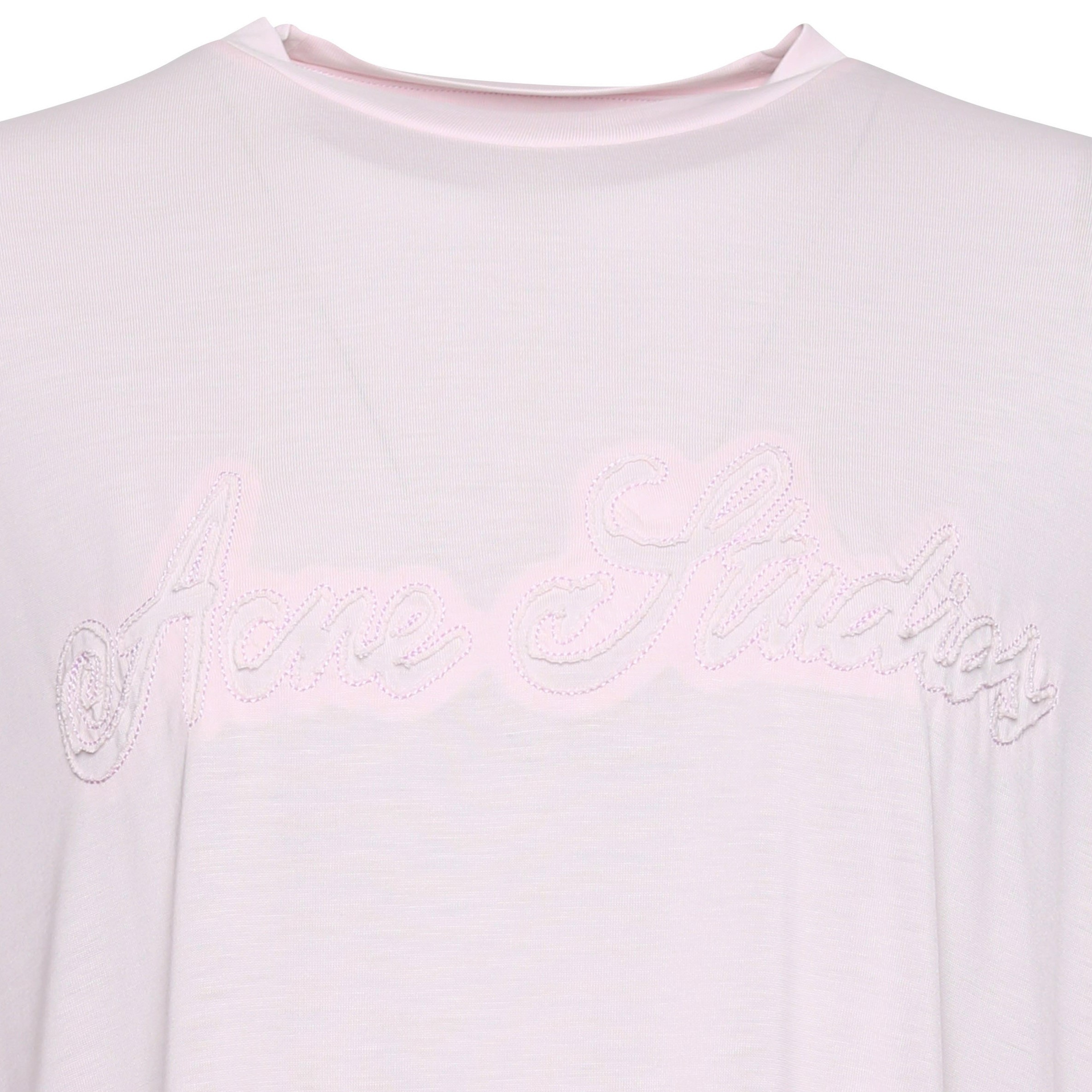 Acne Studios Oversize Logo T-Shirt in Light Purple