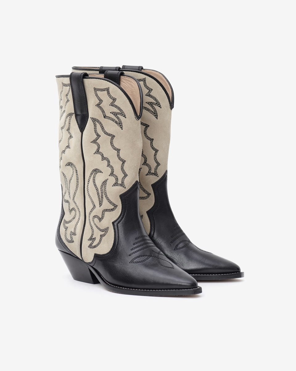 ISABEL MARANT Duerto Boots in Black/Ecru 41
