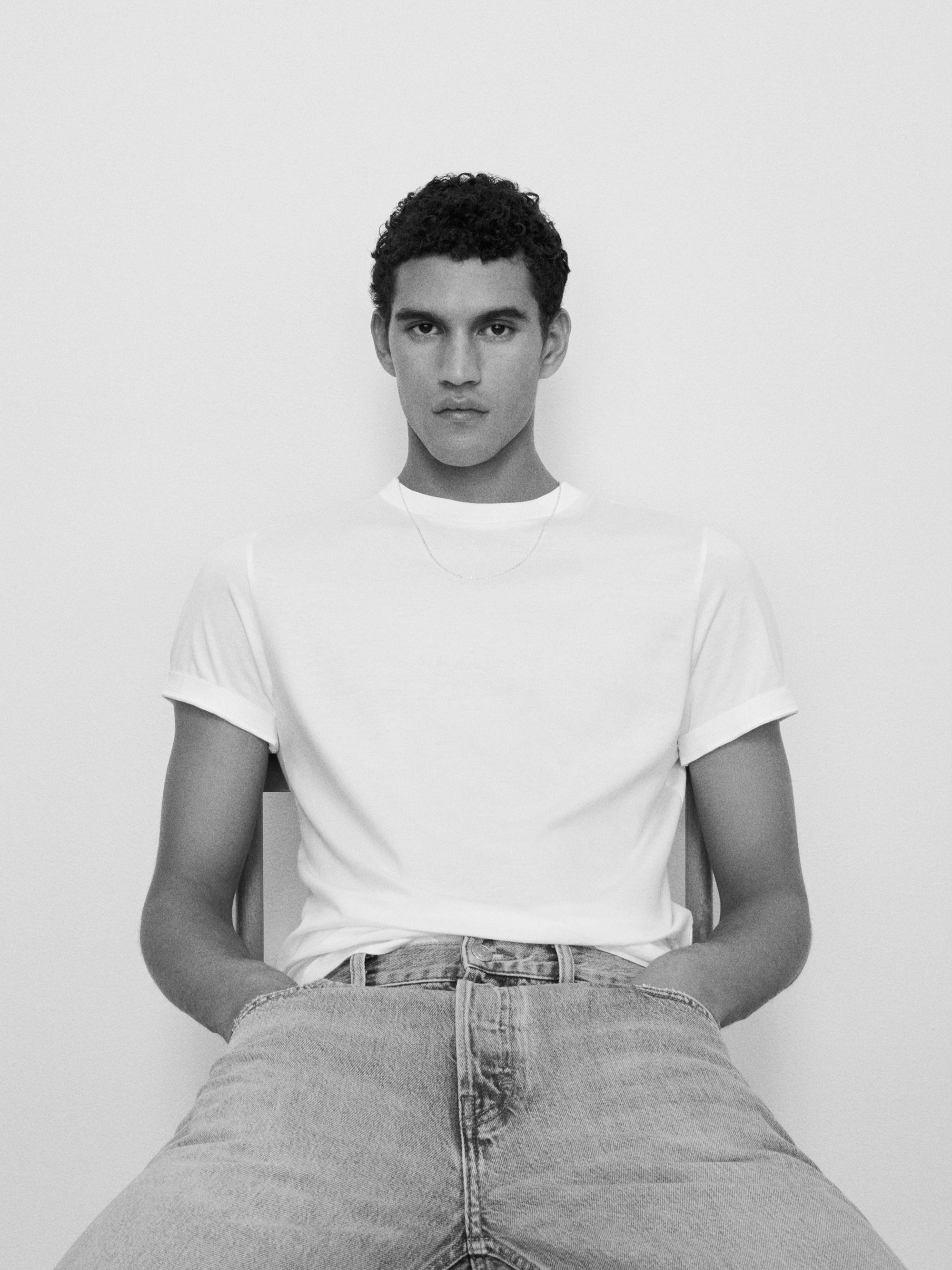 FRAME Logo Tee in White