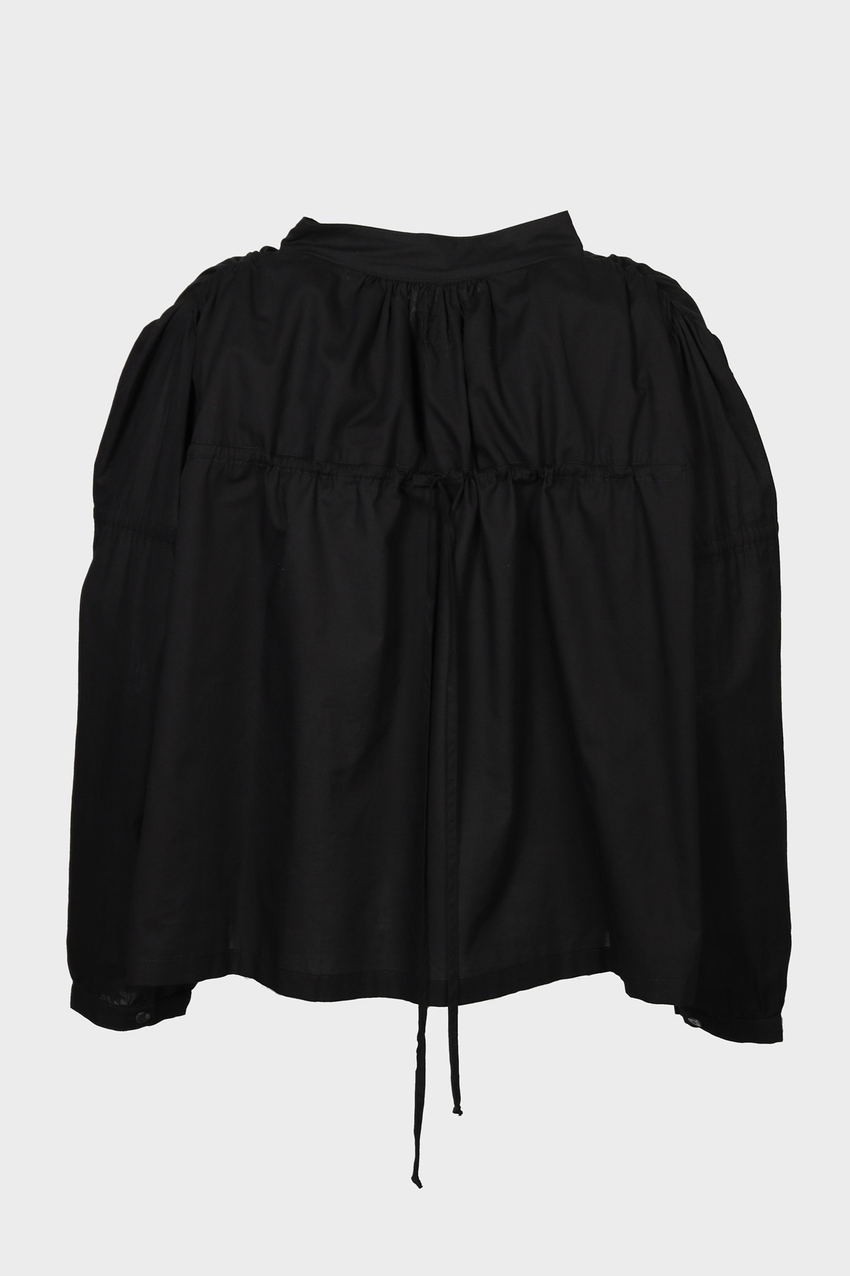 HANNES ROETHER Cotton Blouse in Black