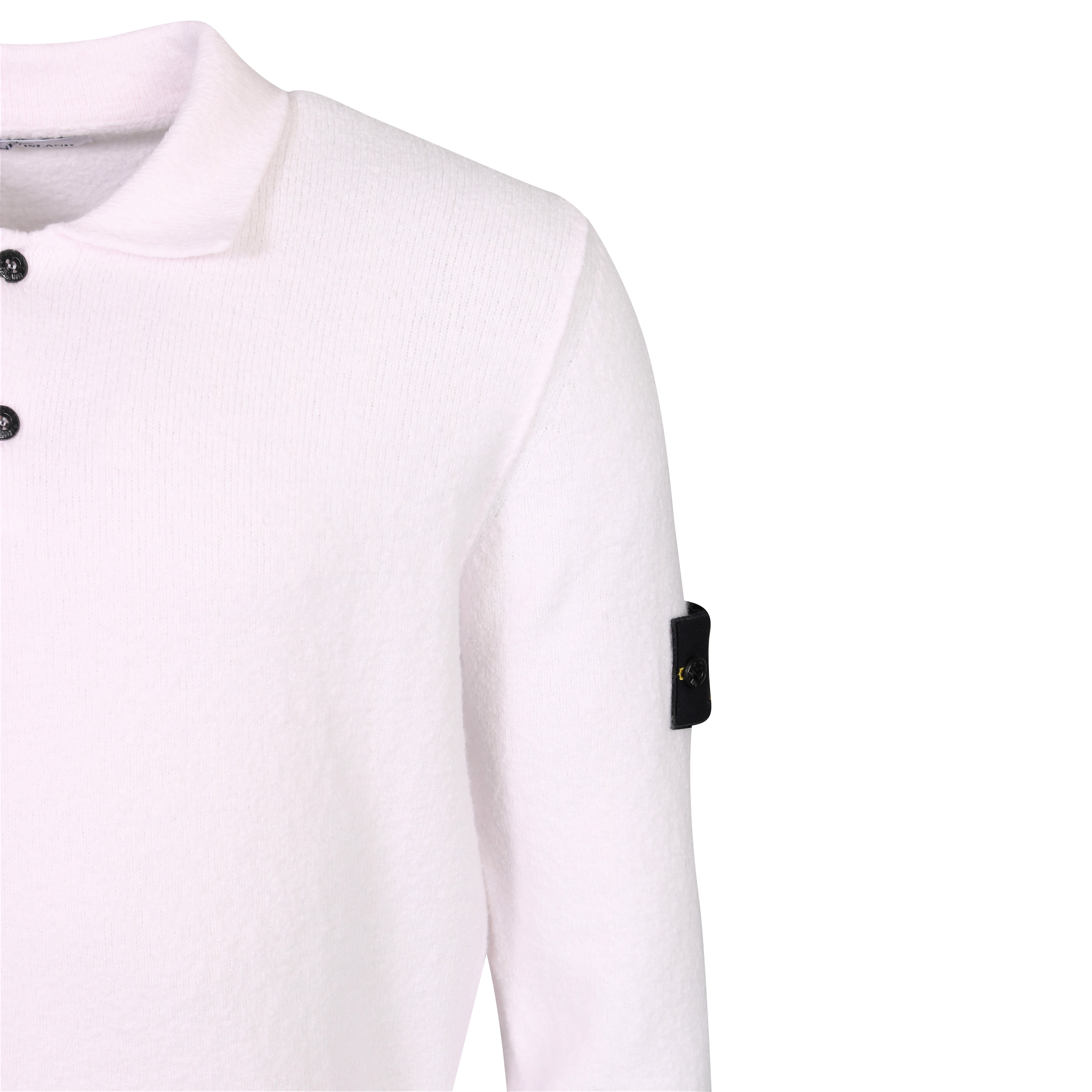 Stone Island Polo Knit Sweater in Light Pink S