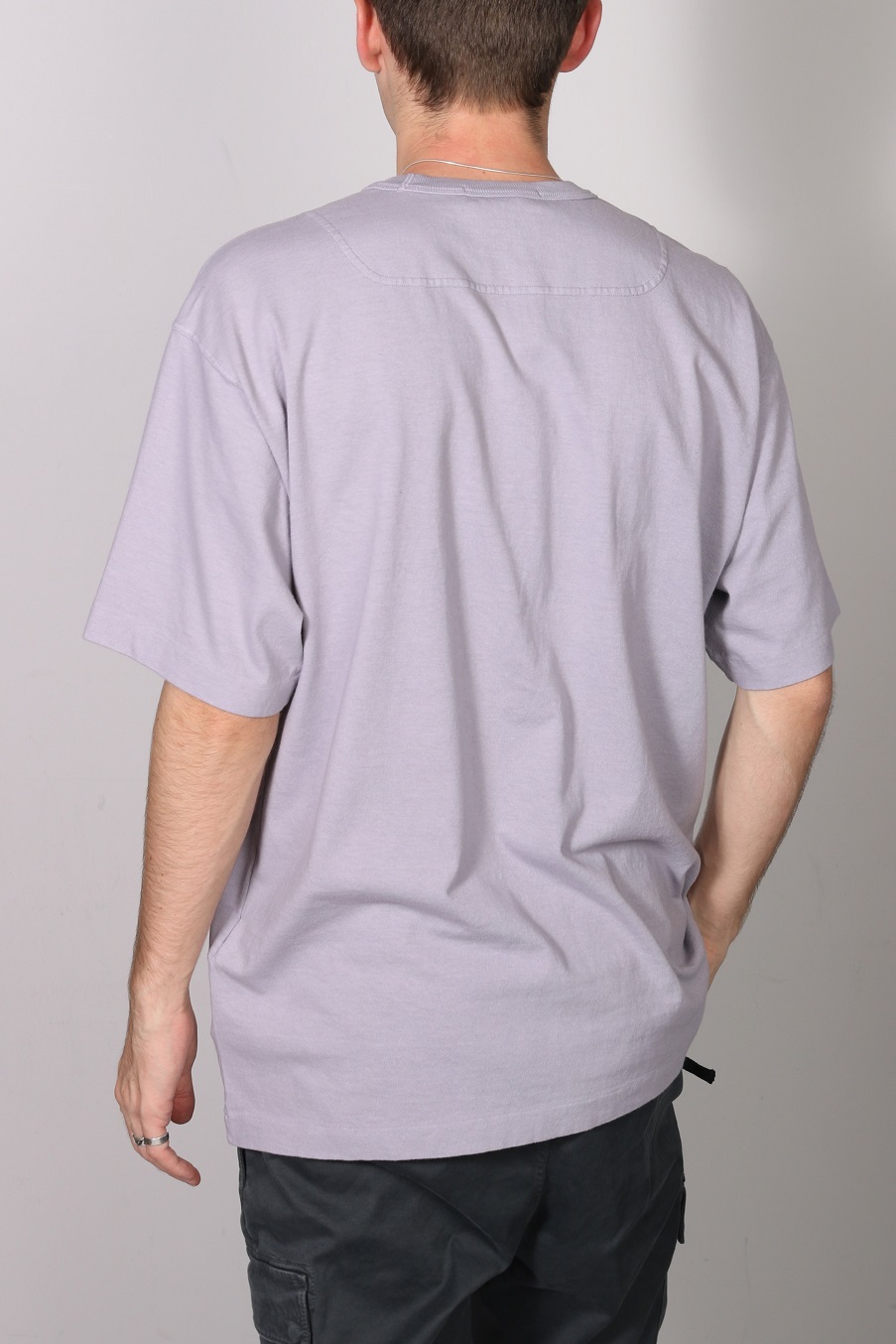 STONE ISLAND Oversized Stamp T-Shirt in Lavender 2XL