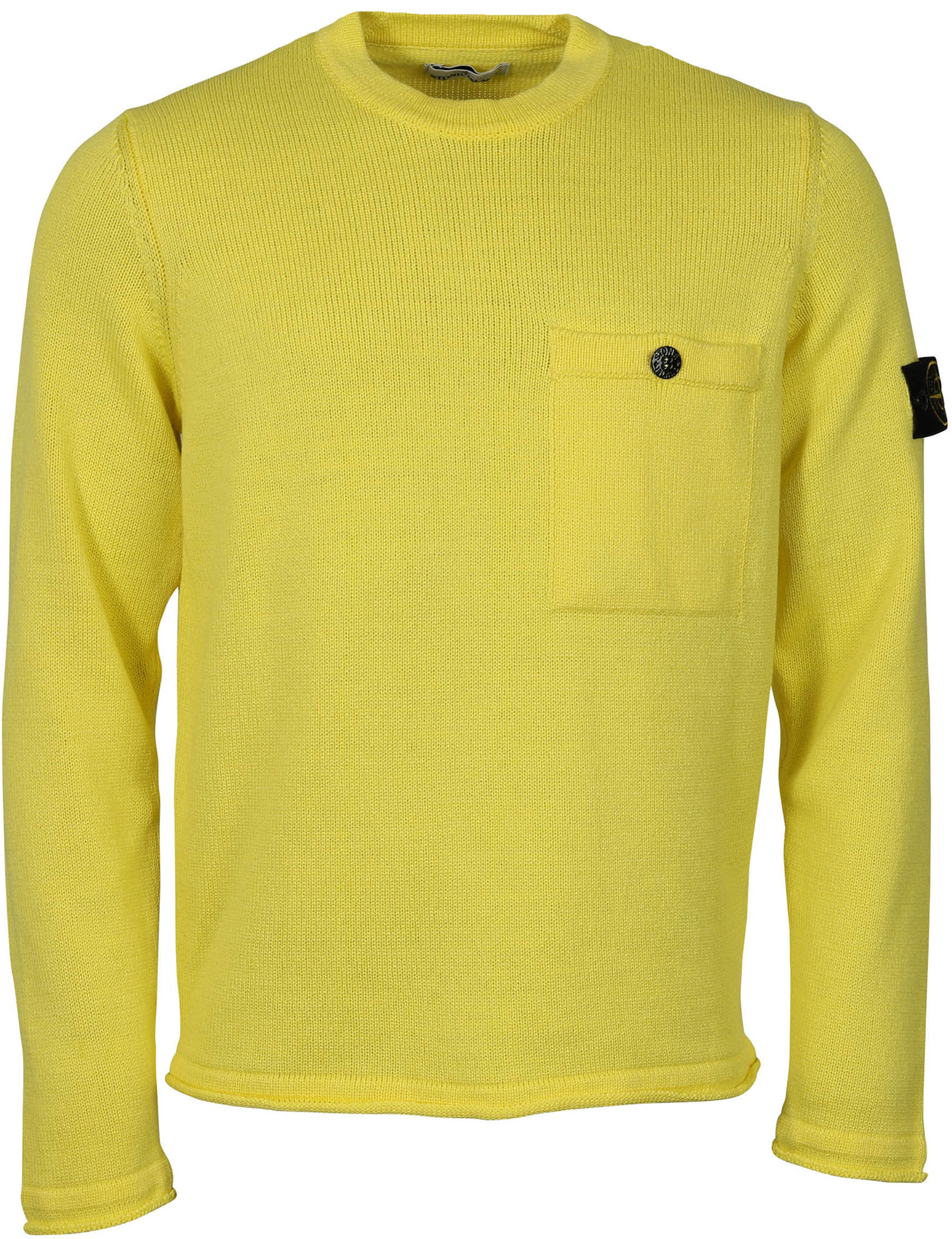 Stone Island Knit Sweater Pocket Yellow