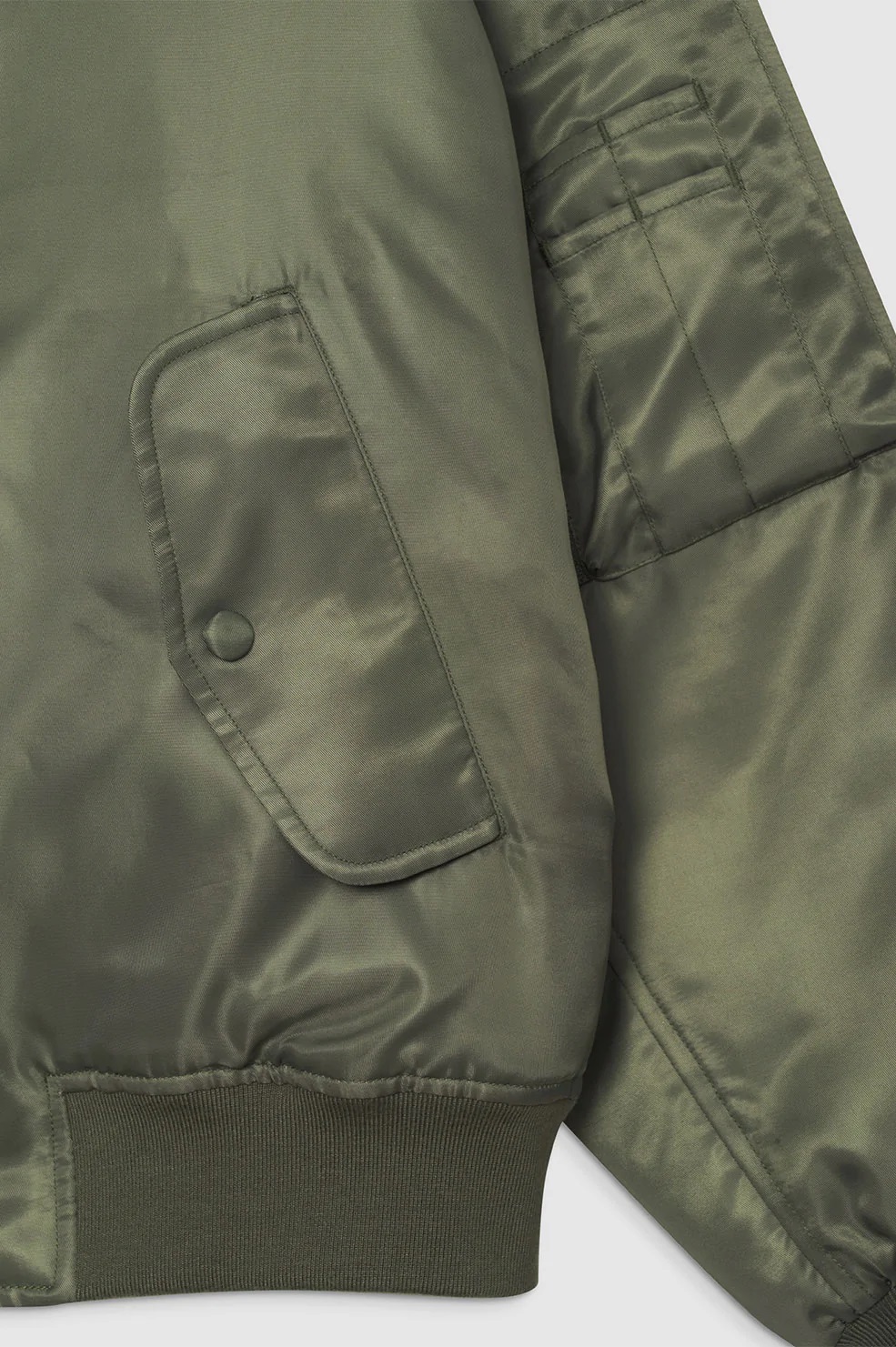 ANINE BING Leon Bomber Jacket in Army Green M