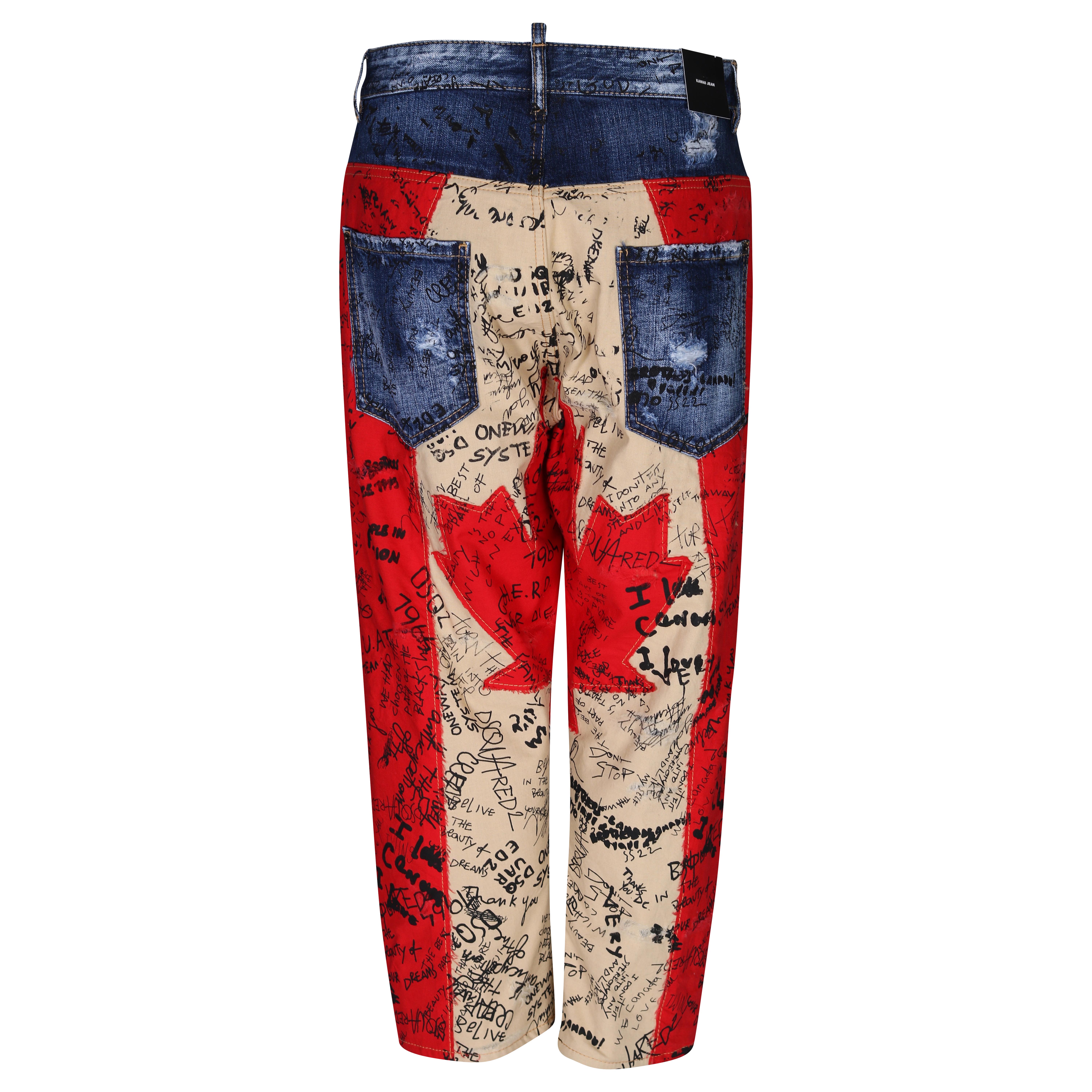 Dsquared  Doodle Flag Kawaii Jeans