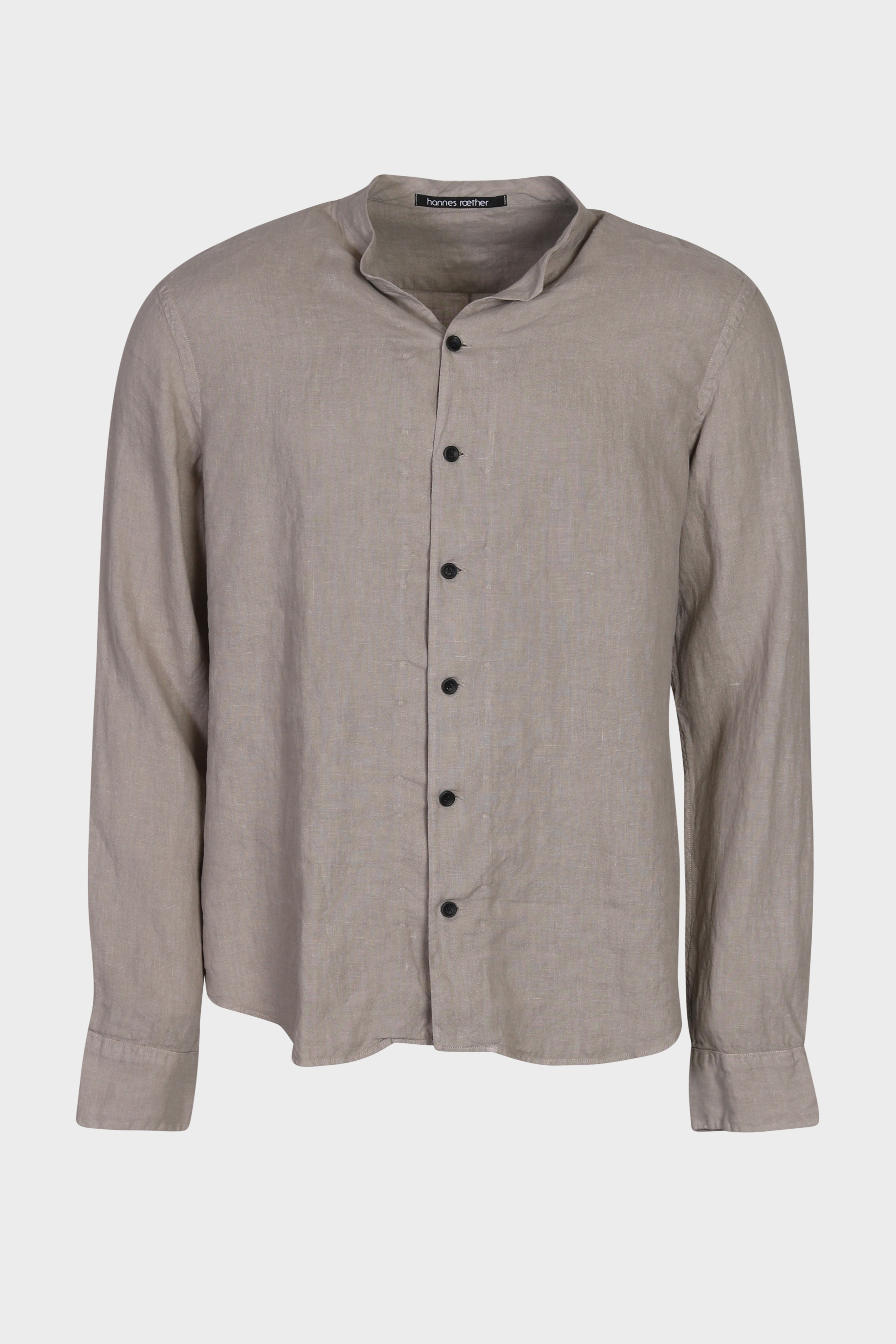 HANNES ROETHER Linen Shirt in Taupe
