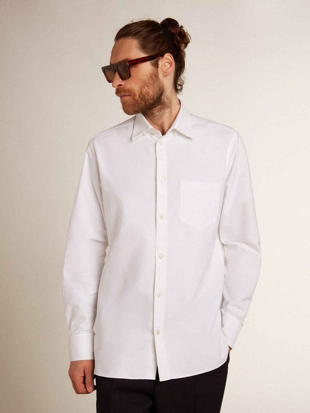 Golden Goose Shirt Regular in White M