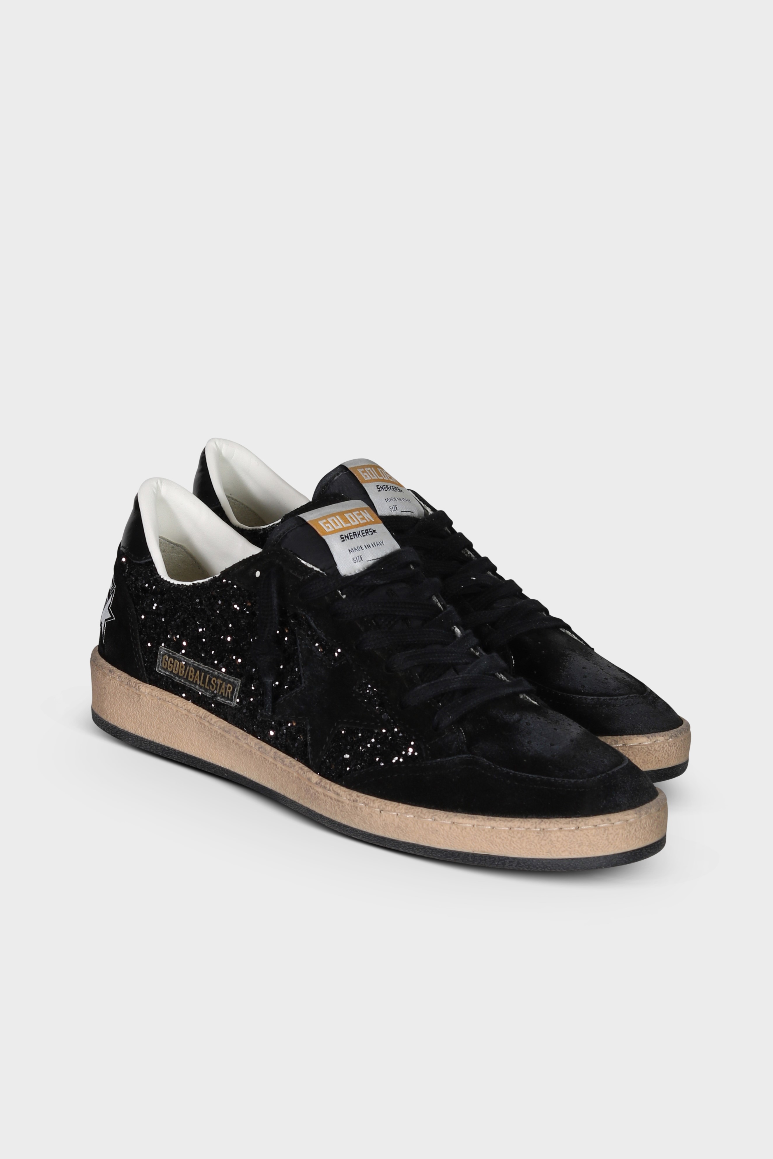 GOLDEN GOOSE Ballstar Glitter in Black