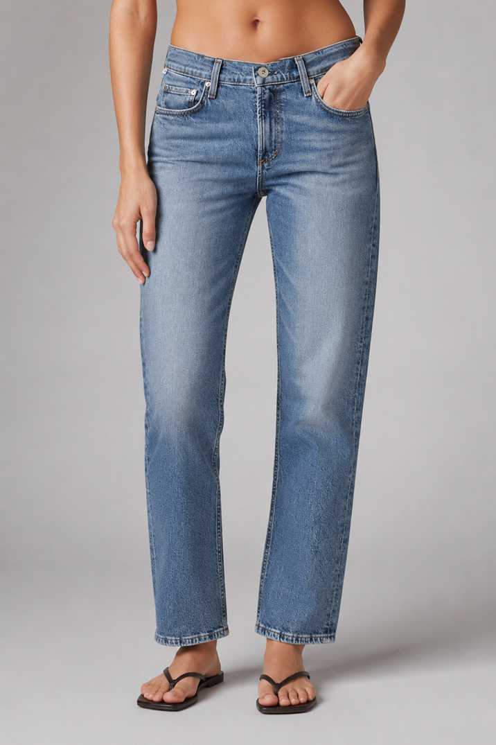 CITIZENS OF HUMANITY Low Rise Straight Jeans Anissa
