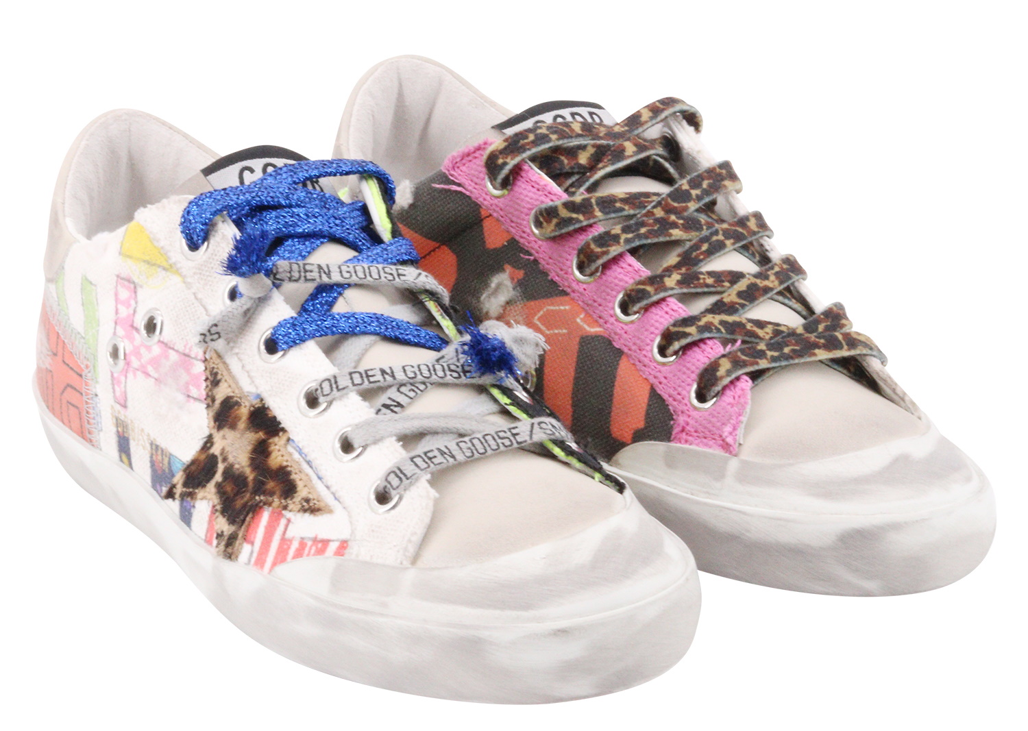 Golden Goose Sneaker Superstar Multicolor Beige/Leo Star