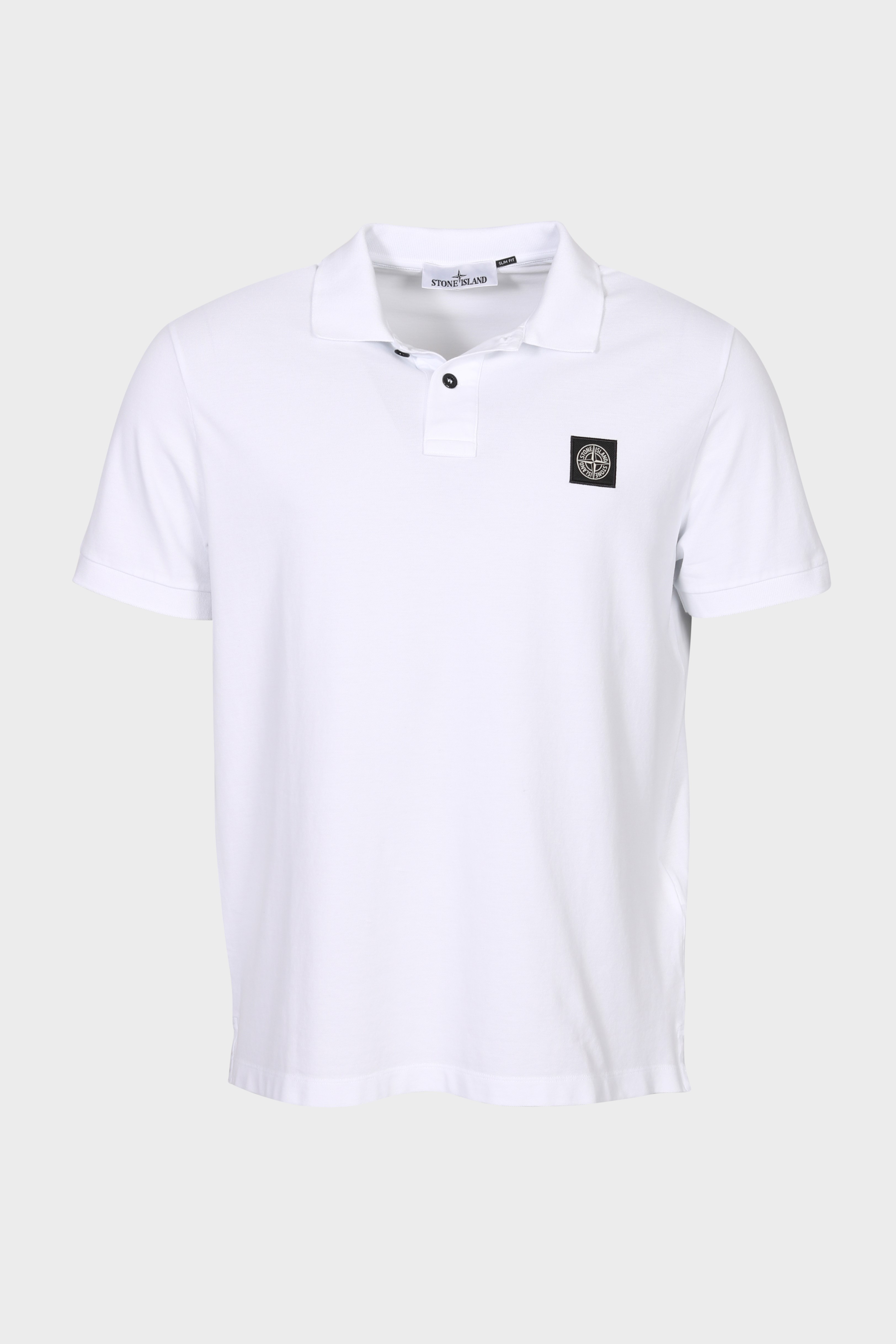 STONE ISLAND Slim Fit Polo Shirt in White