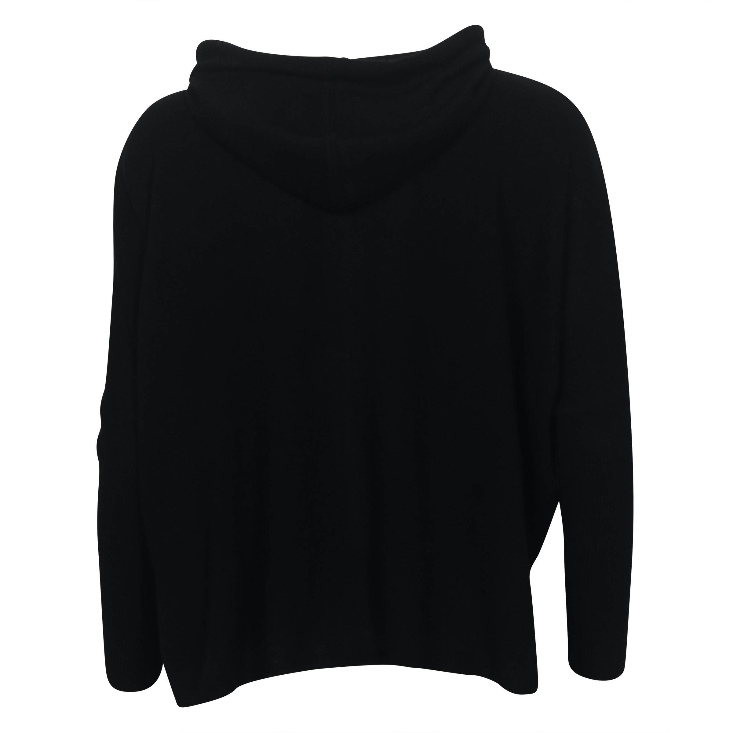 Absolut Cashmere Poncho Zip Hoodie in Black S