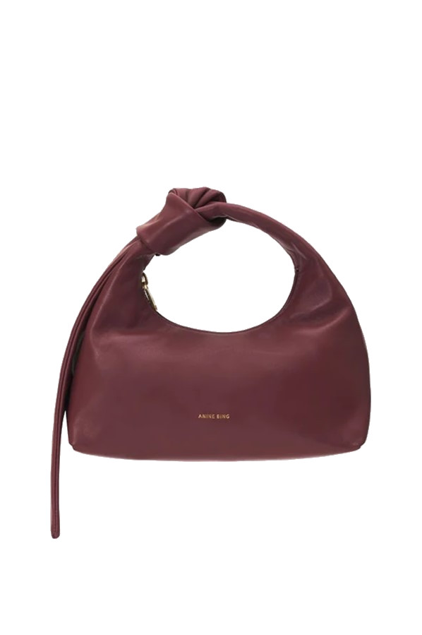 ANINE BING Mini Grace Bag in Dark Cherry