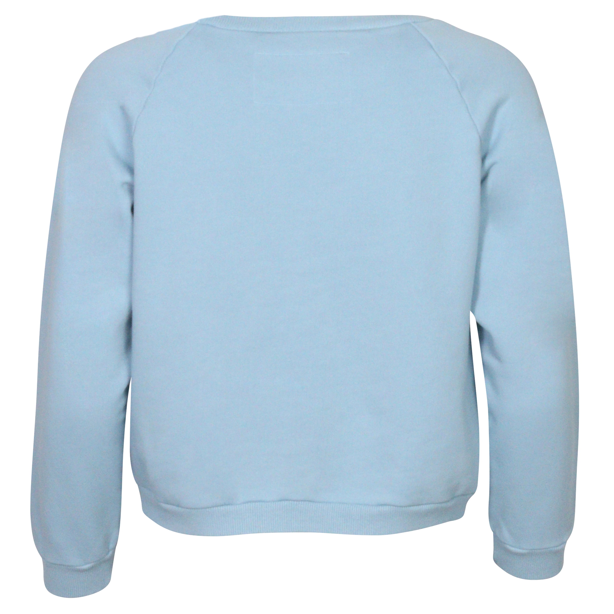 Nili Lotan Crest Crewneck Sweater Sky Blue Printed
