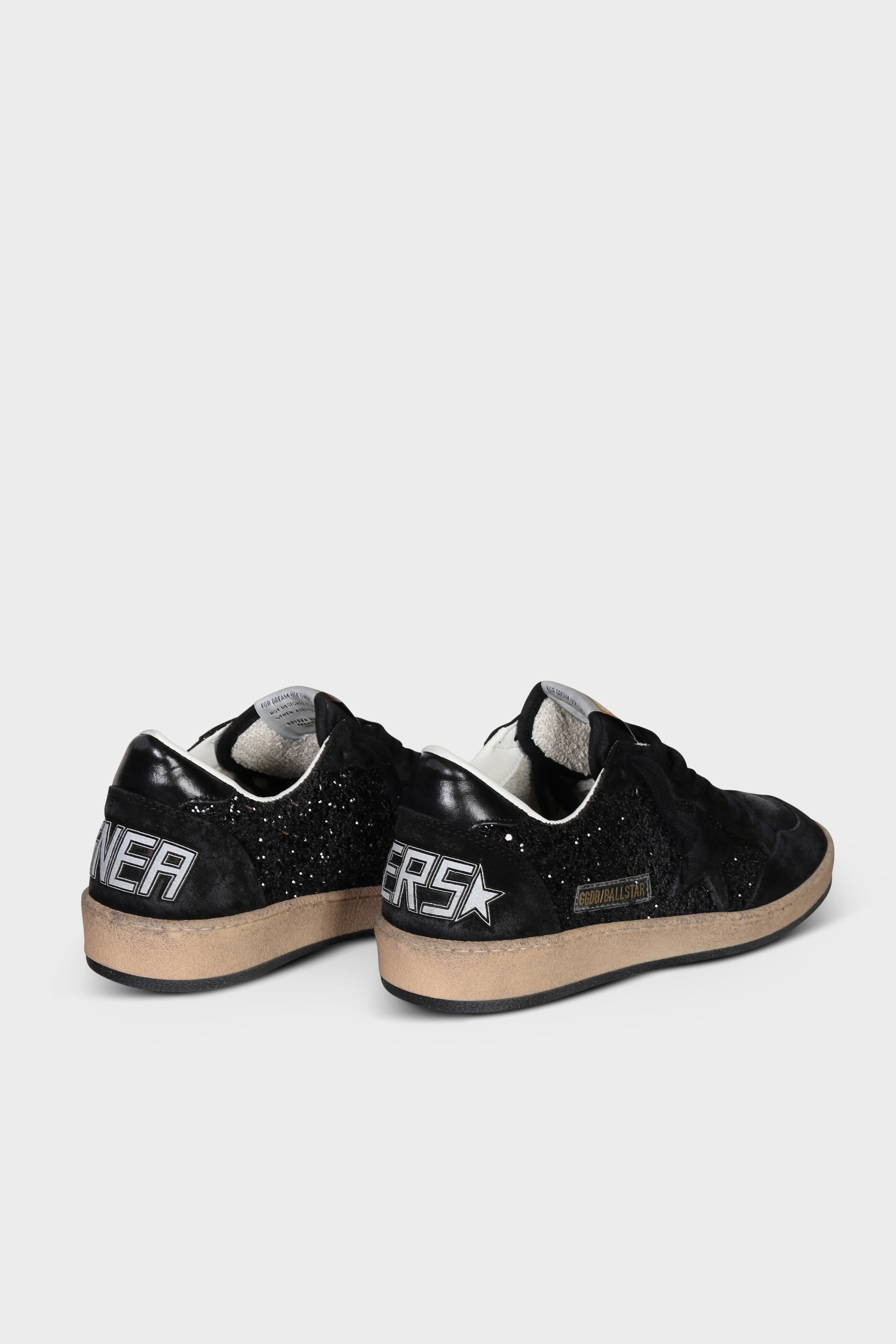 GOLDEN GOOSE Ballstar Glitter in Black