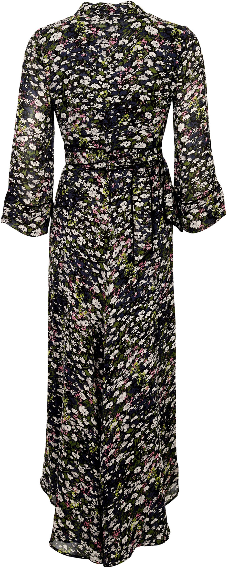 Ganni Dress Flower Printed Georgette
