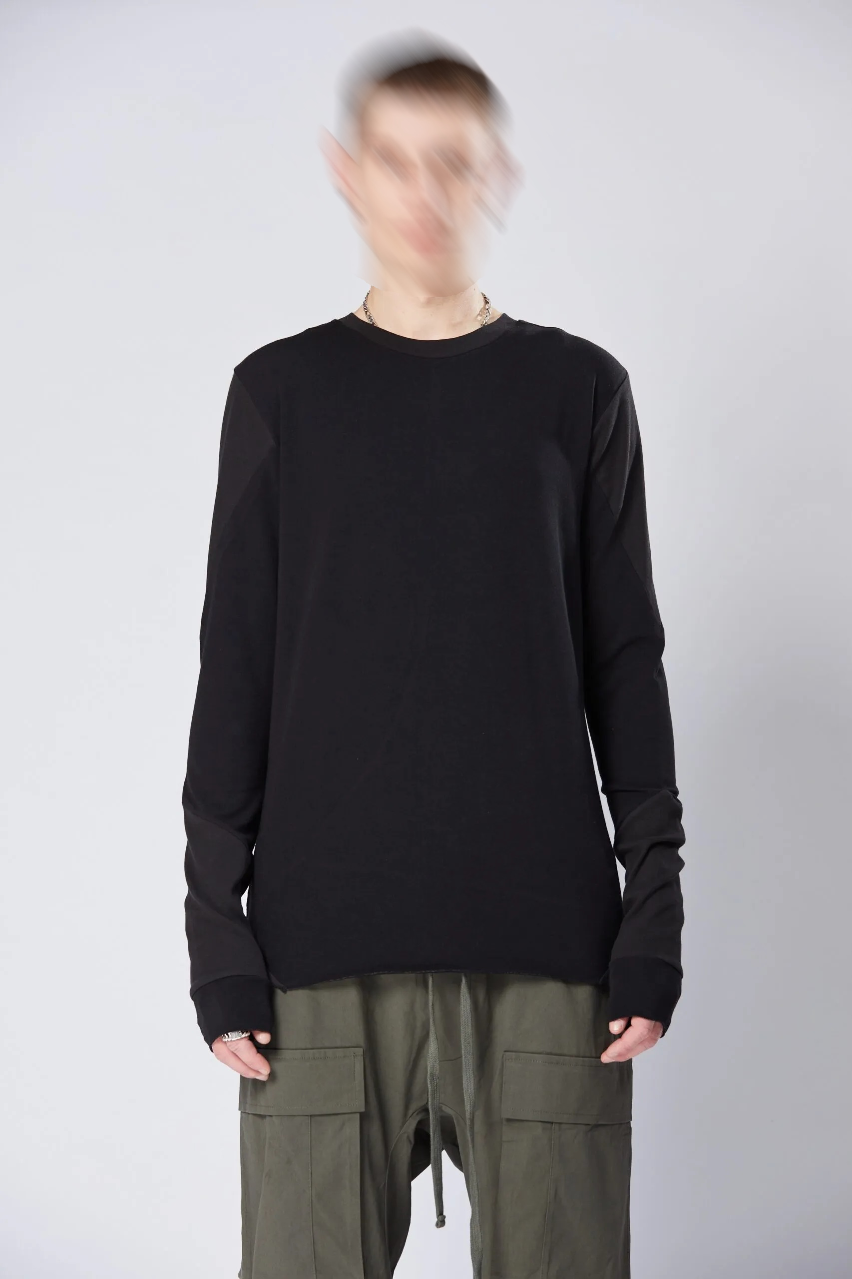 THOM KROM Longsleeve in Black L