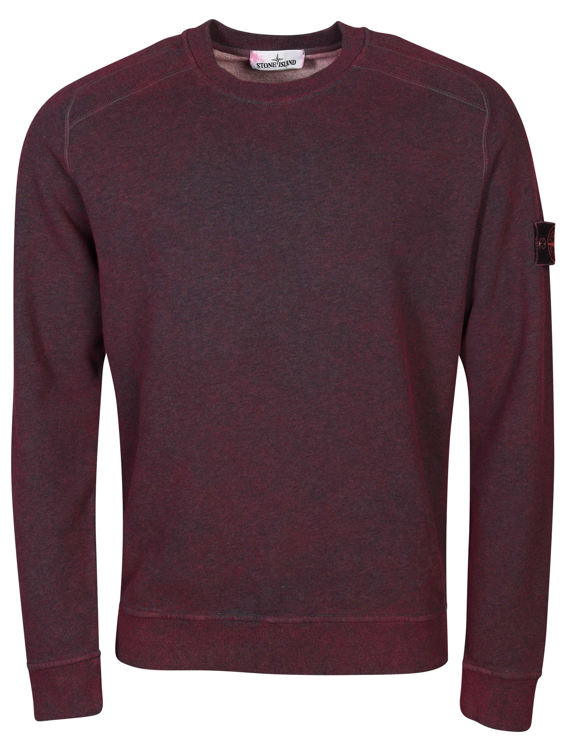 Stone Island Sprayed Sweatshirt Burgundy