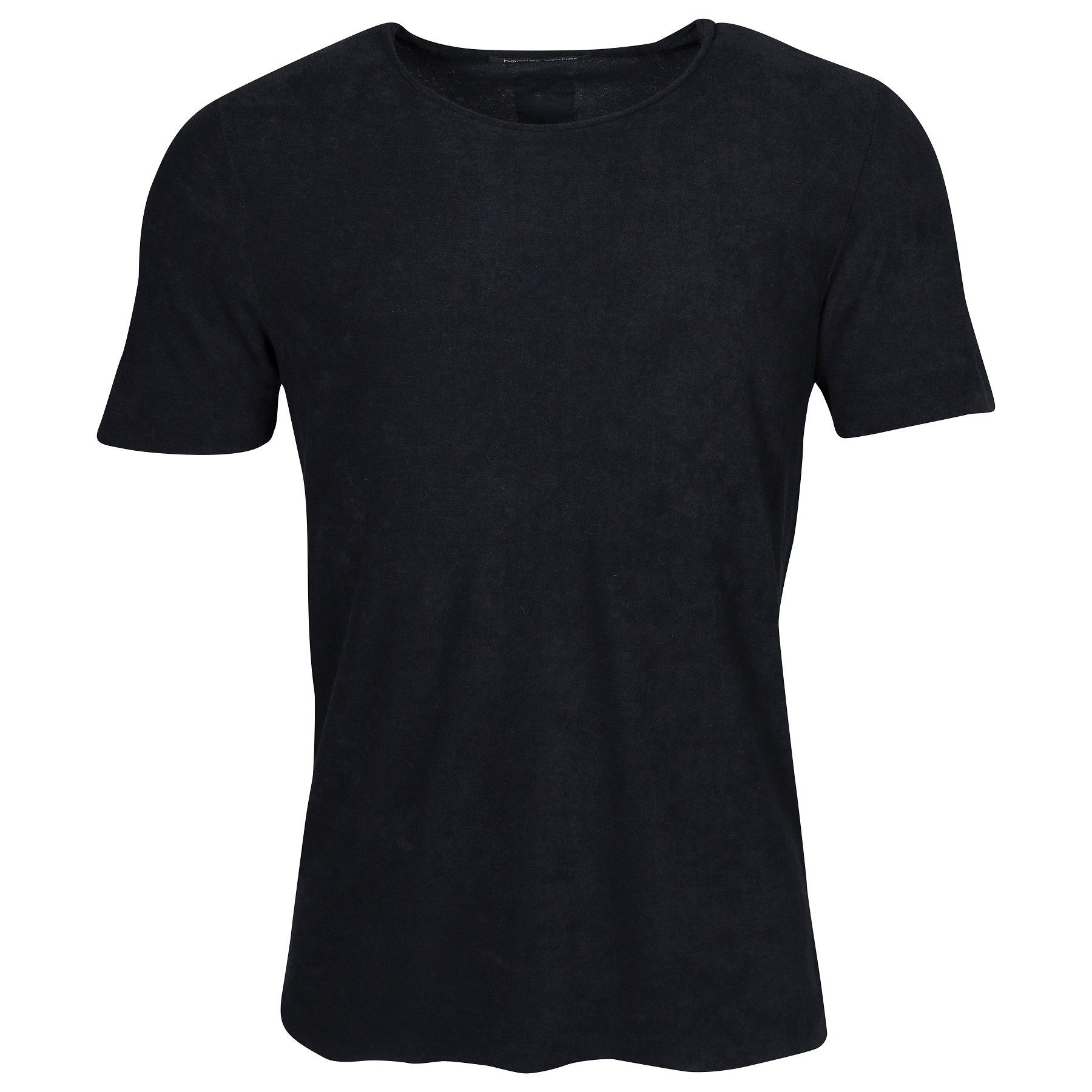HANNES ROETHER Terry T-Shirt in Navy XXL