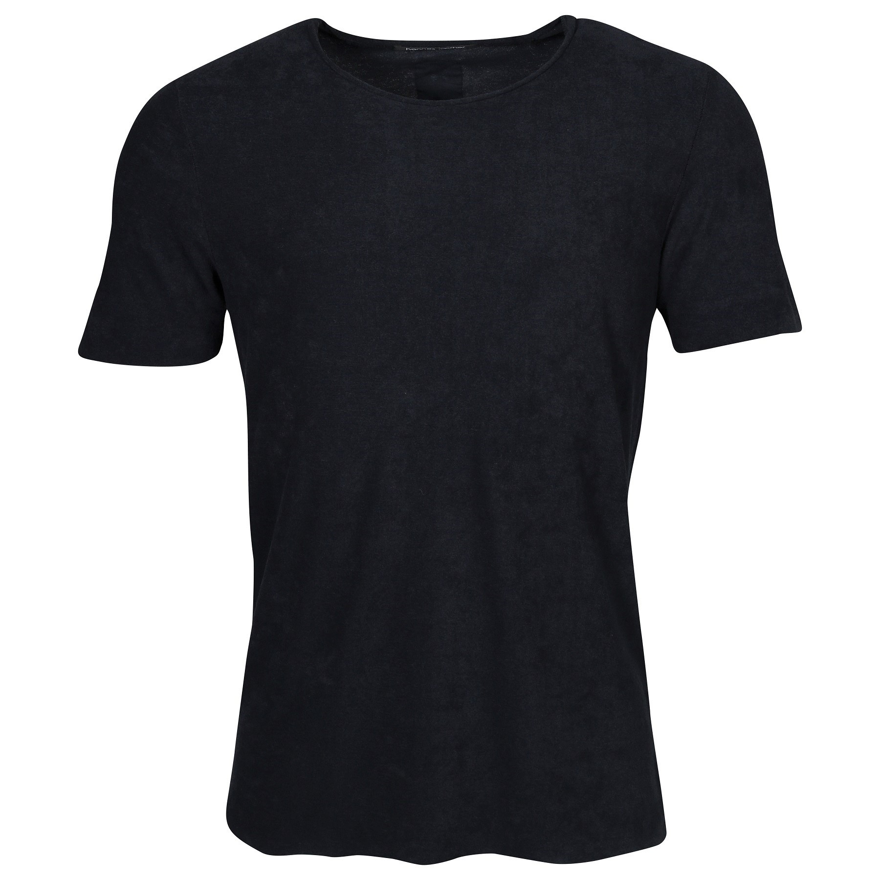 HANNES ROETHER Terry T-Shirt in Navy L