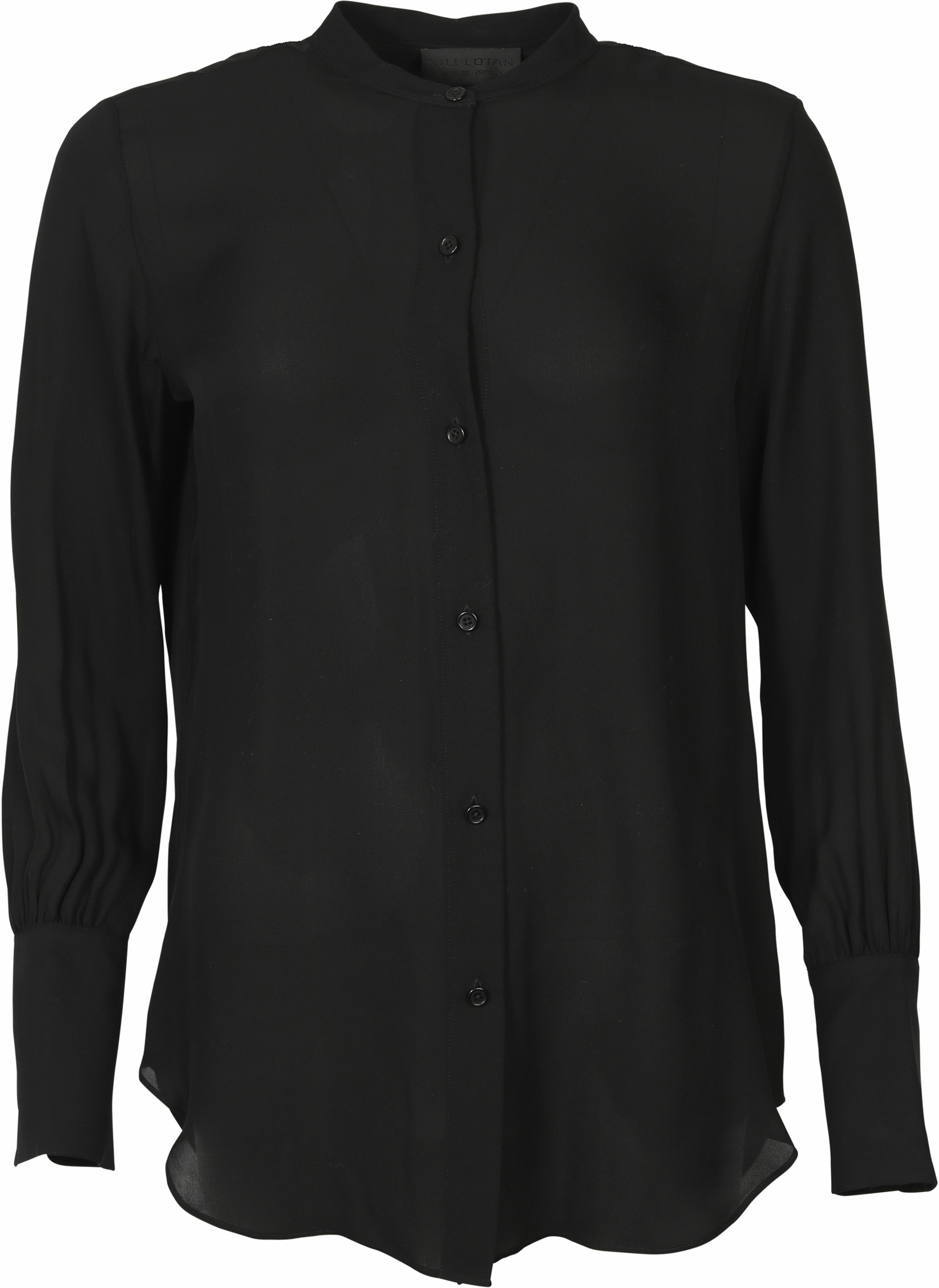 NILI LOTAN SILK BLOUSE JONI BLACK