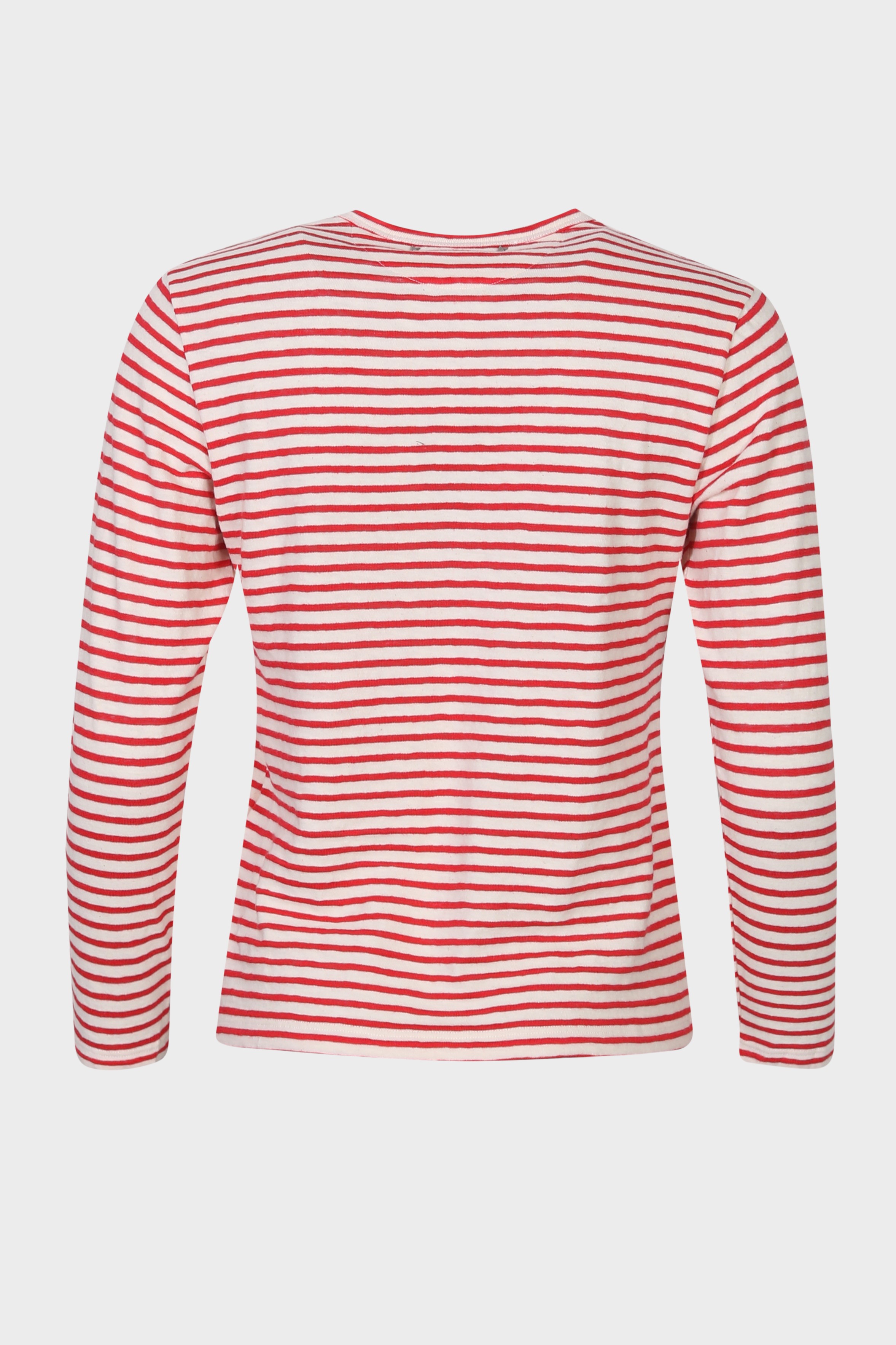 GOLDEN GOOSE Knit Longsleeve in Ecru/Red XS