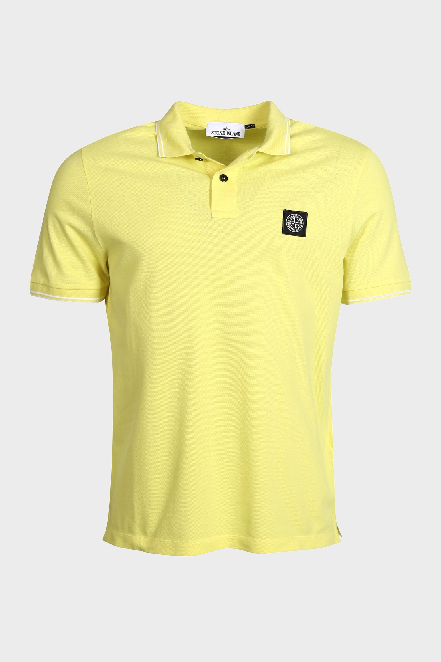 STONE ISLAND Slim Fit Polo Shirt in Light Yellow