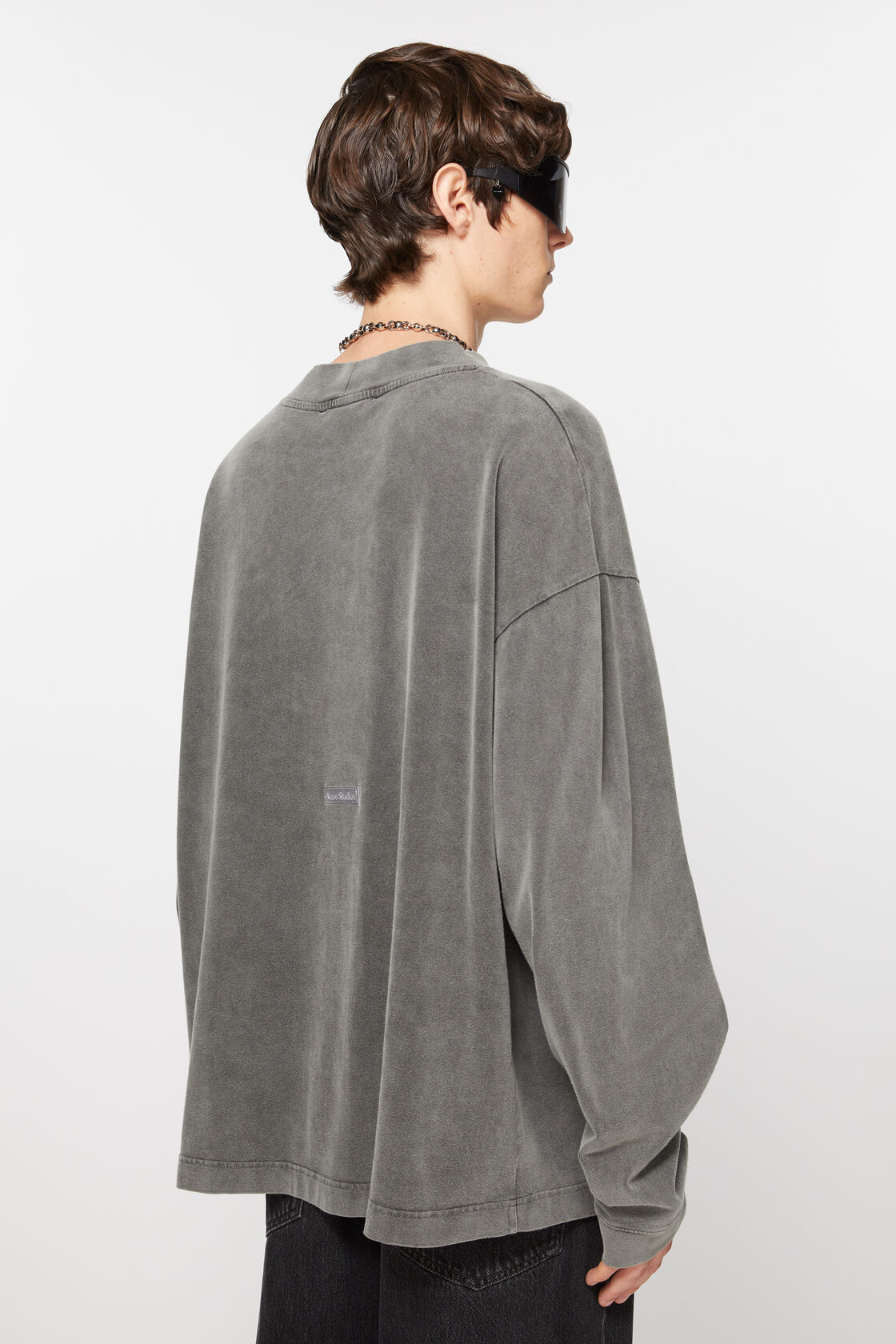 ACNE STUDIOS Vintage Oversize Longsleeve in Faded Black L