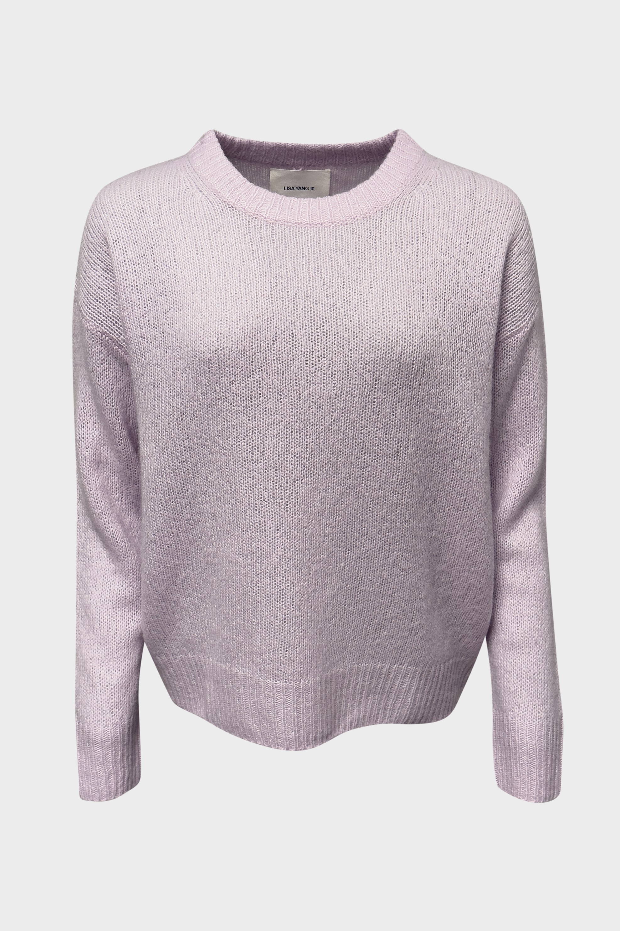 LISA YANG Lova Cashmere/Silk Sweater in Light Pink 2 / M-L