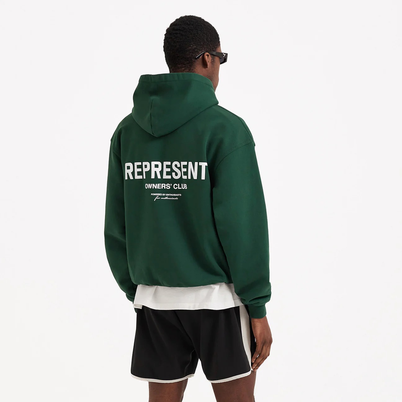 REPRESENT Owners Club Hoodie in Racing Green L