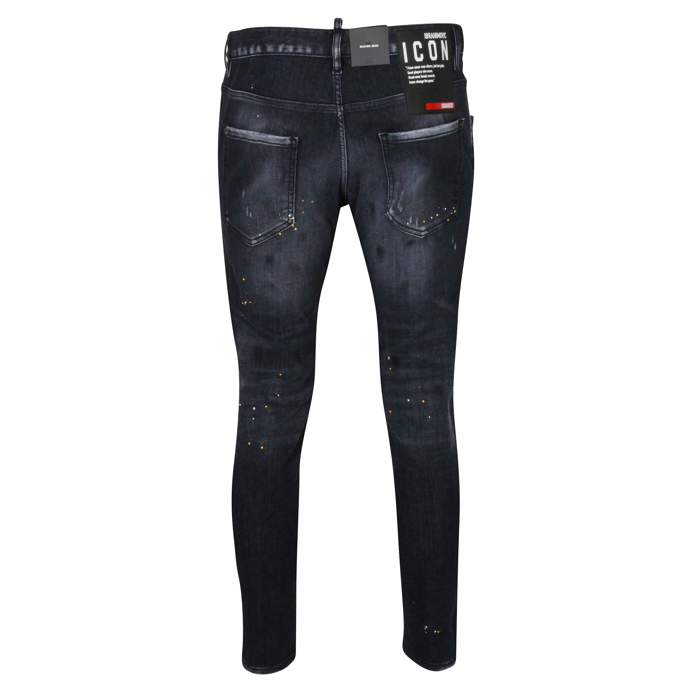 Dsquared X Ibrahimovic Icon Skater Jeans Black Washed 54