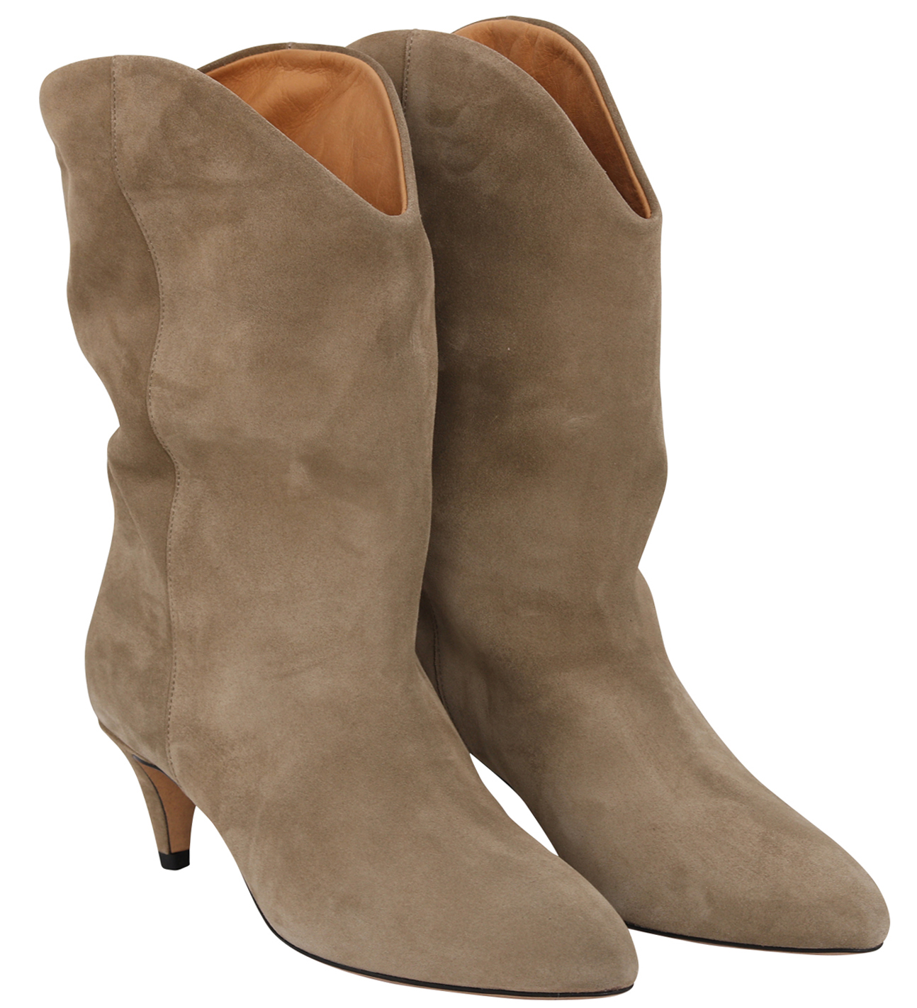 Isabel Marant High Boots Dernee Taupe Suede 39