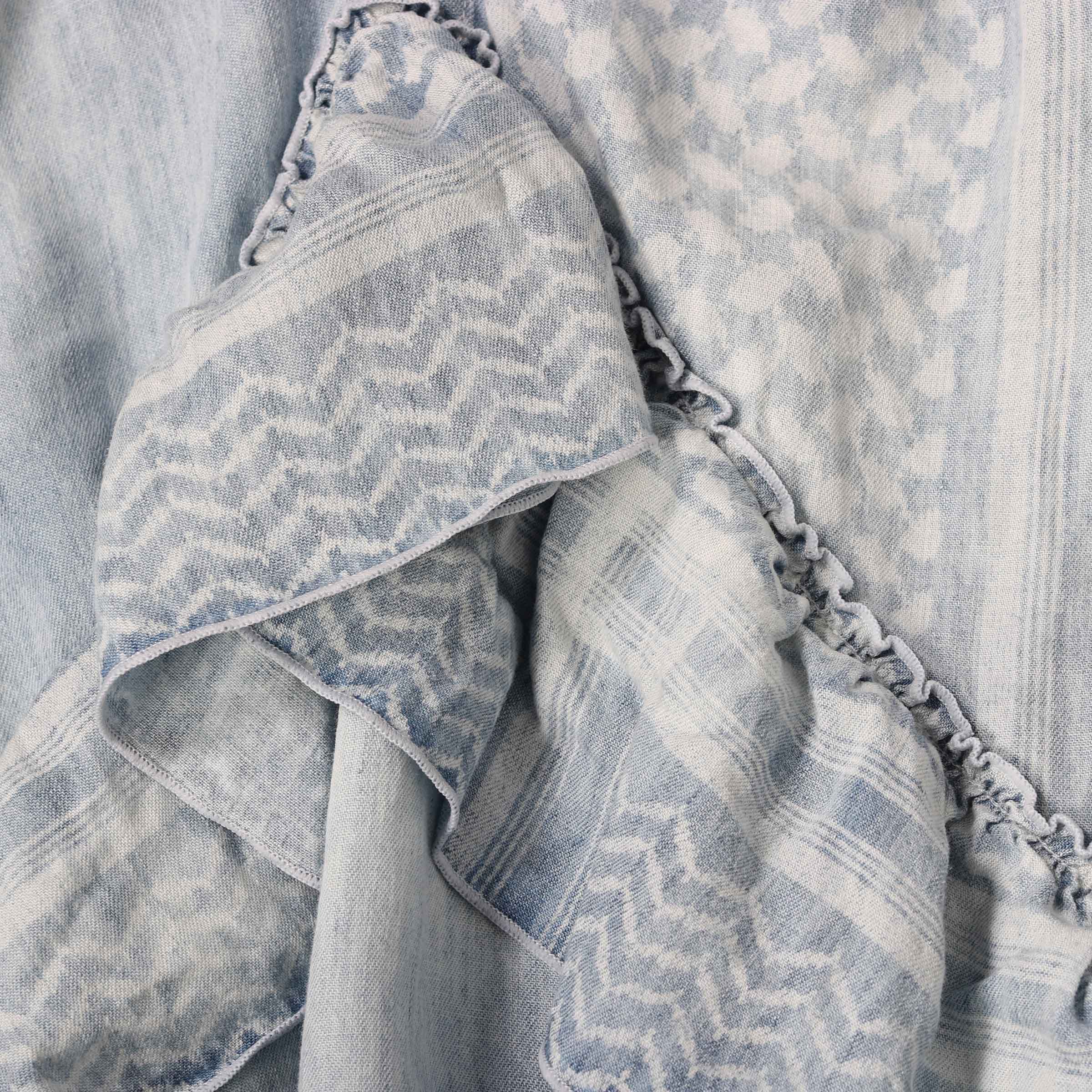 Lala Berlin Dress Djamila Blue Sunbleached Kufiya M