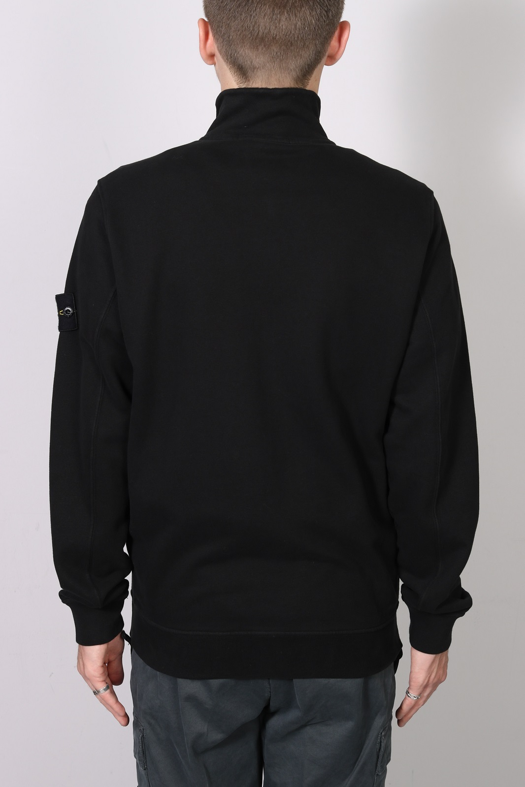 STONE ISLAND Zip Sweatshirt in Black S