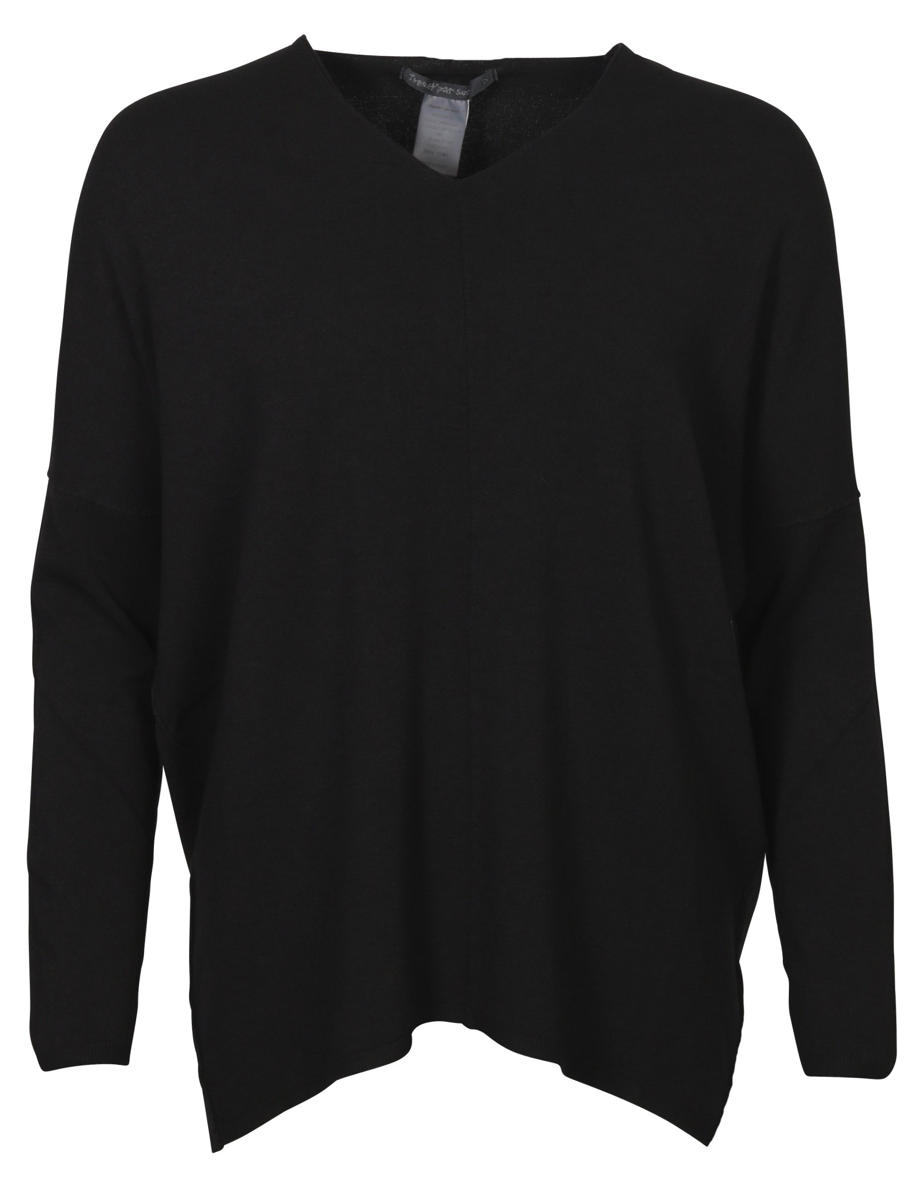 Transit Par Such V-Neck Pullover Black