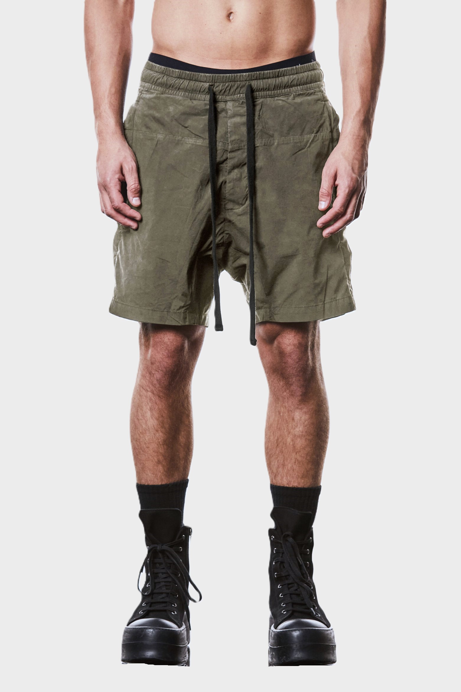 THOM KROM  Cottonstretch Short in Olive XL