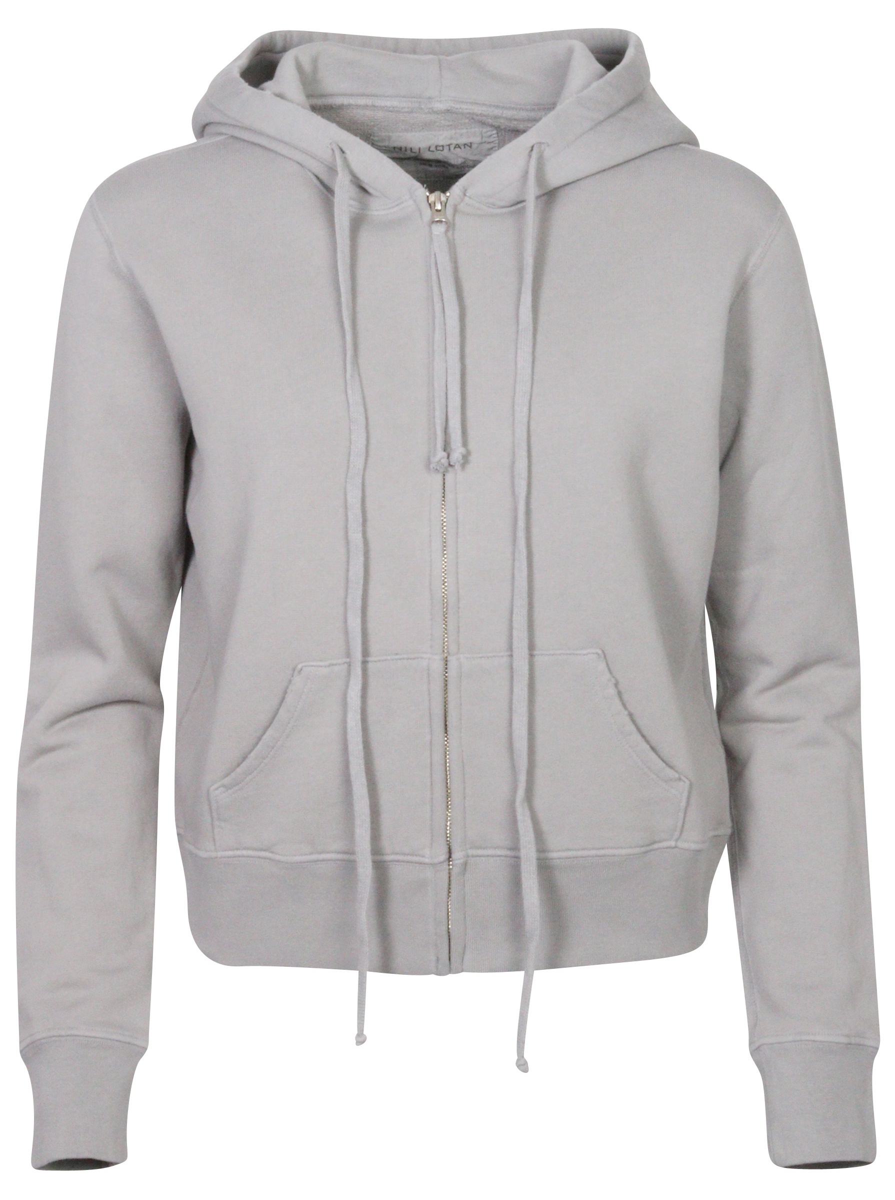 Nili Lotan Zip Hoodie Callie Cloud Grey