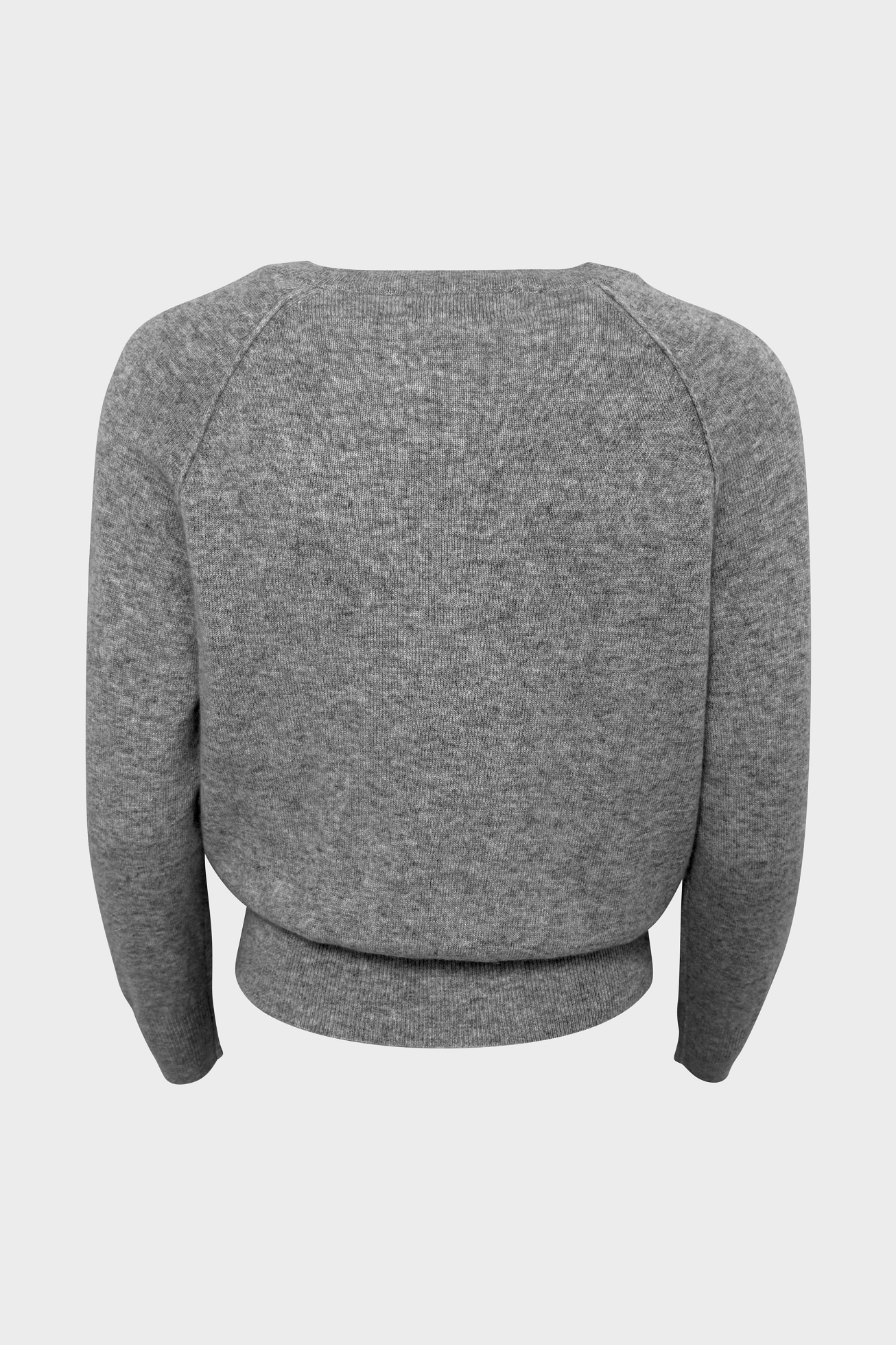 FLONA Cashmere Sweater in Grey Melange