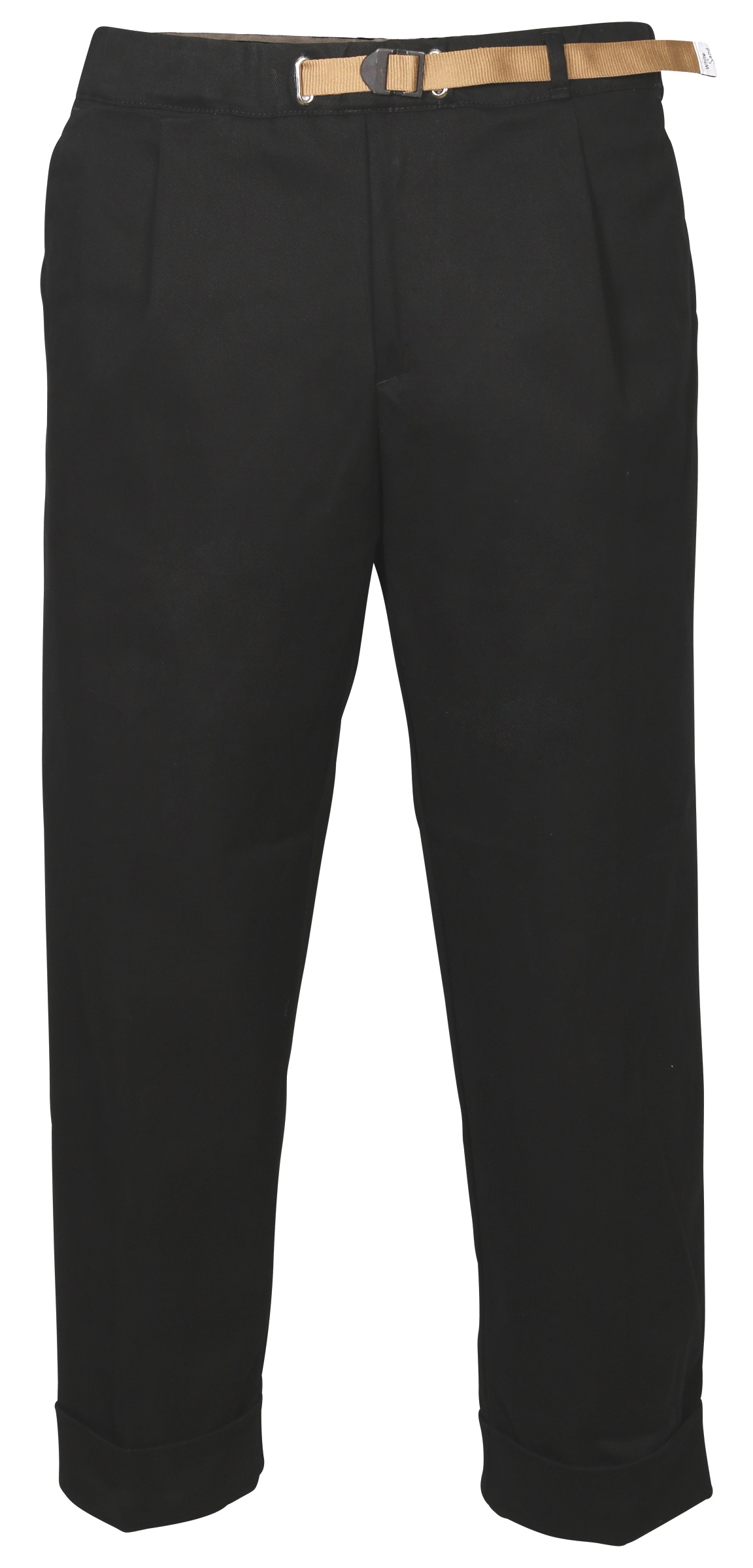 White Sand Heavy Cotton Chino Black