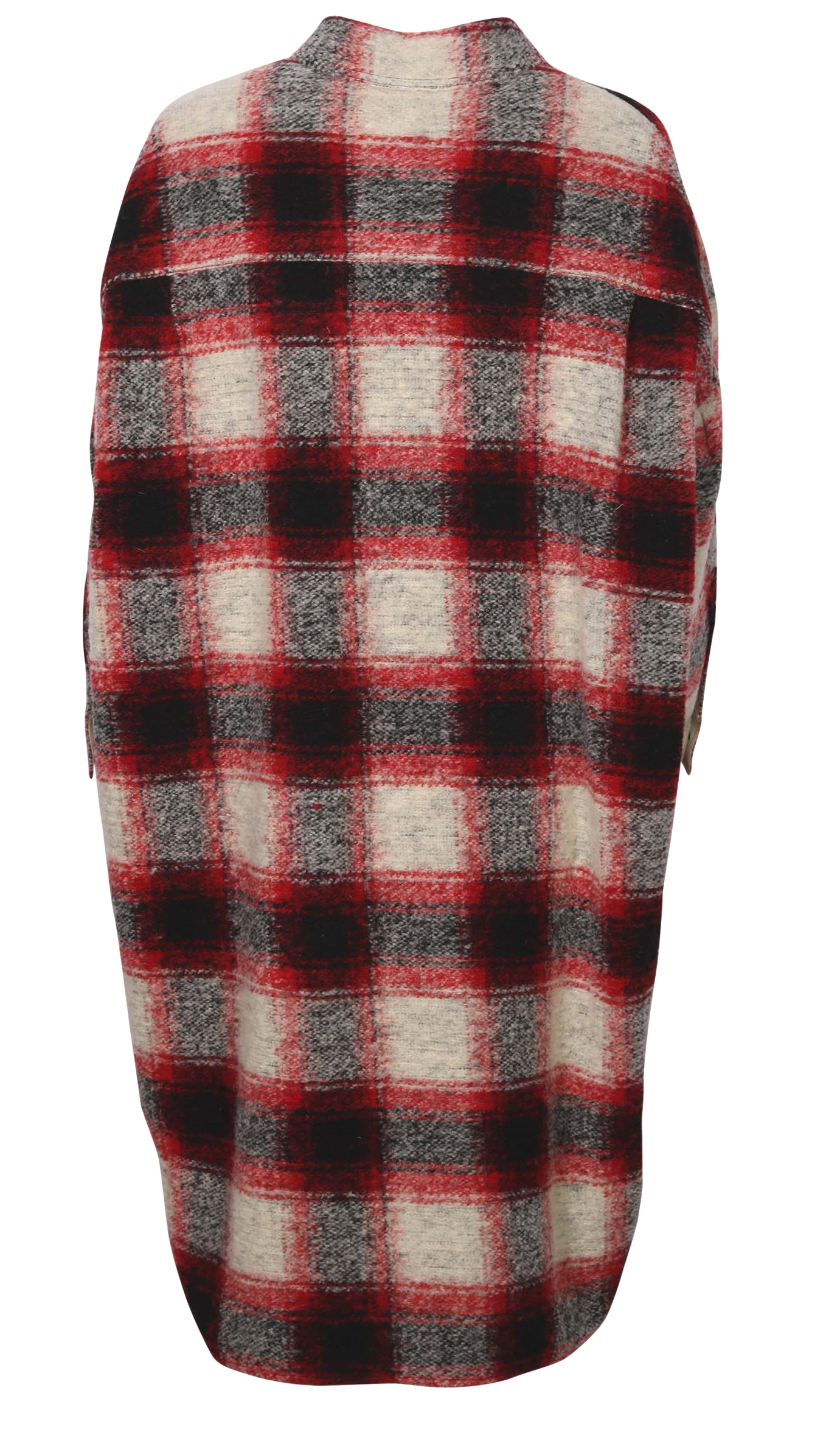 Isabel Marant Étoile Check Coat Gabrion Red