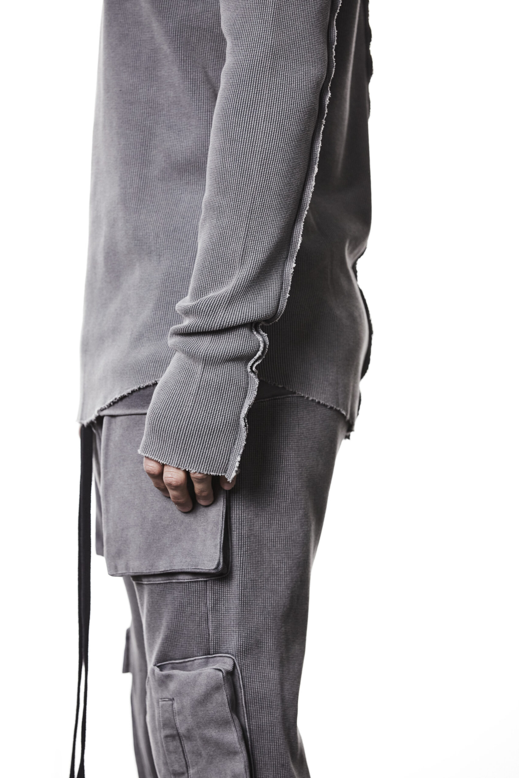 THOM KROM Longsleeve in Used Grey