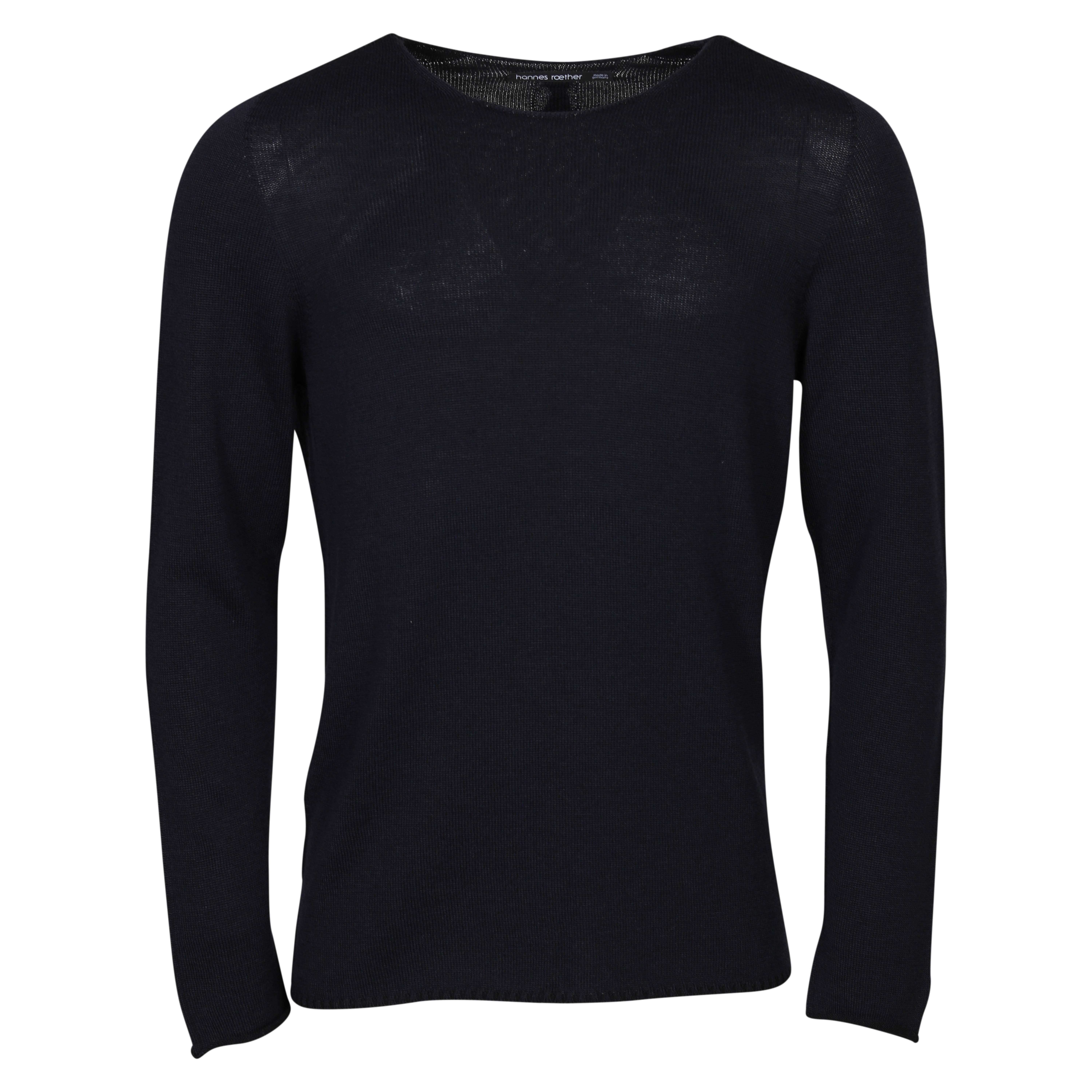 Hannes Roether Knit Sweater  in Tornado/Black