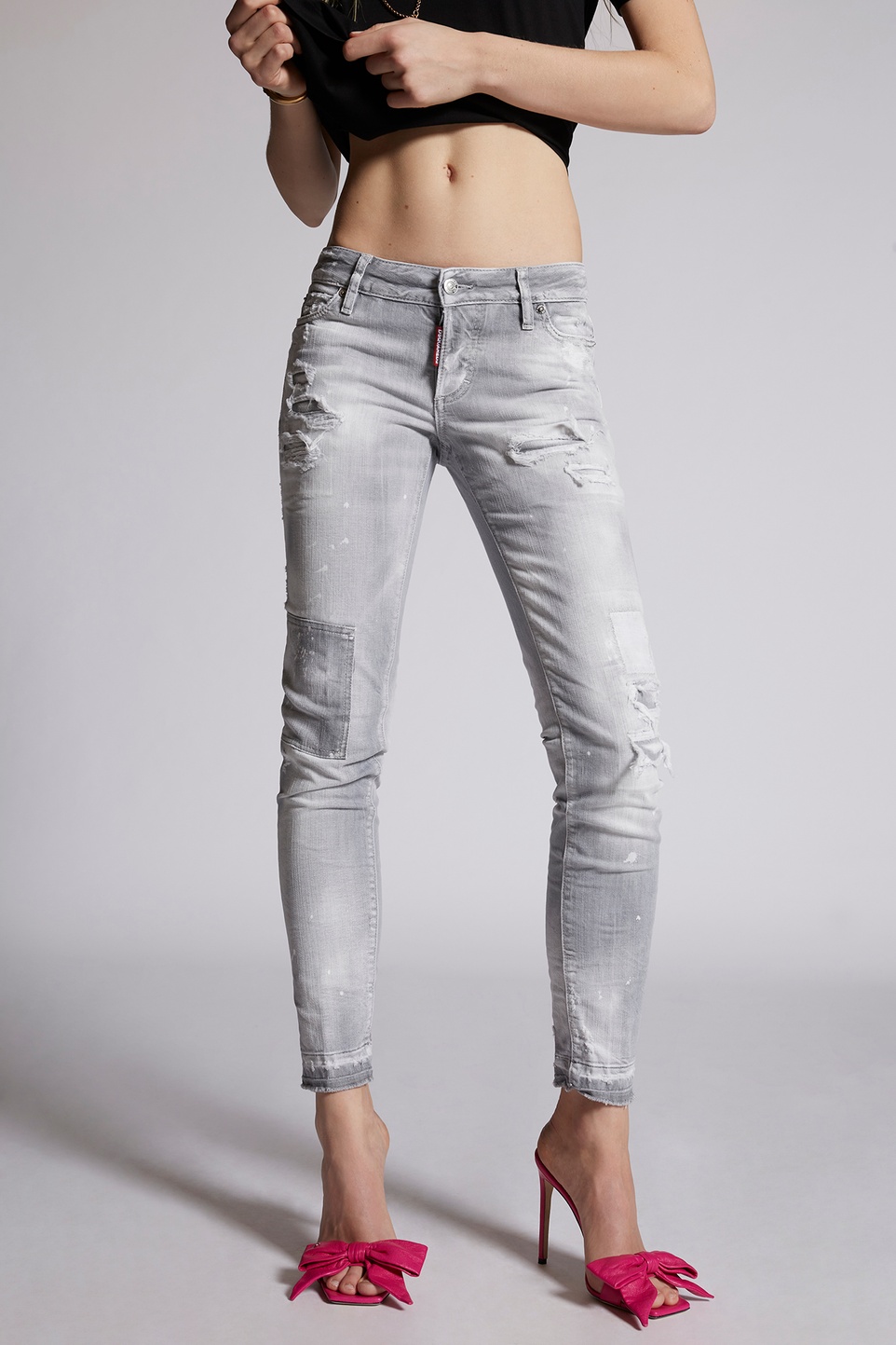 Dsquared Jeans Jennifer Light Grey Washed  36 IT / 30 DE