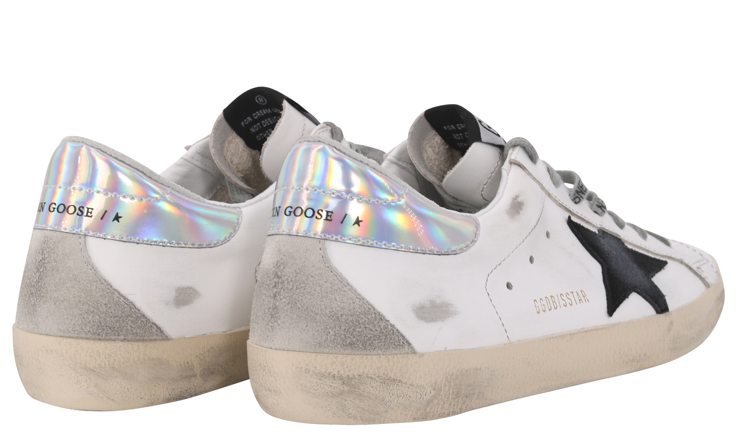 Golden Goose Superstar White/Black/Silver
