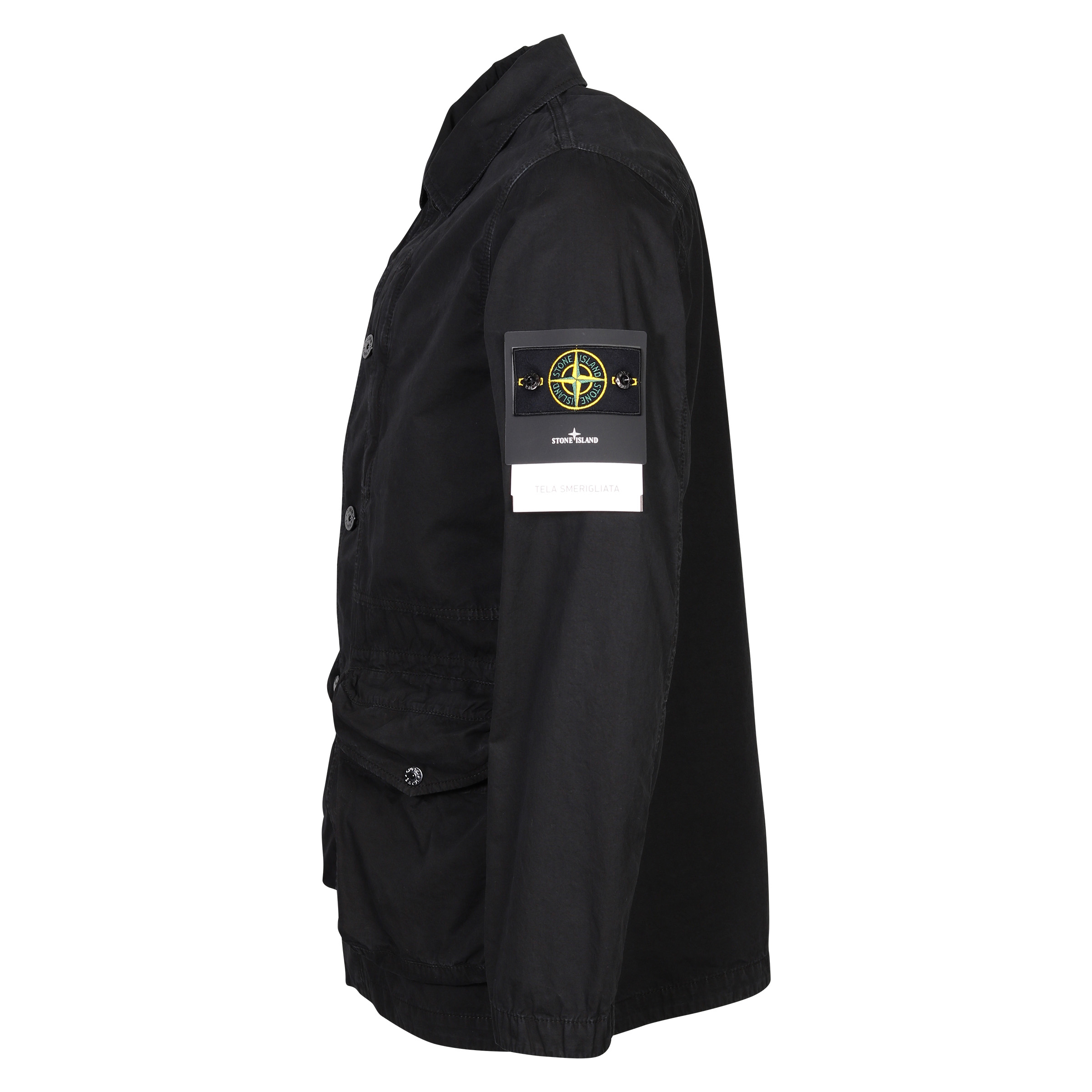 Stone Island Cotton Field Jacket Washed Black XL